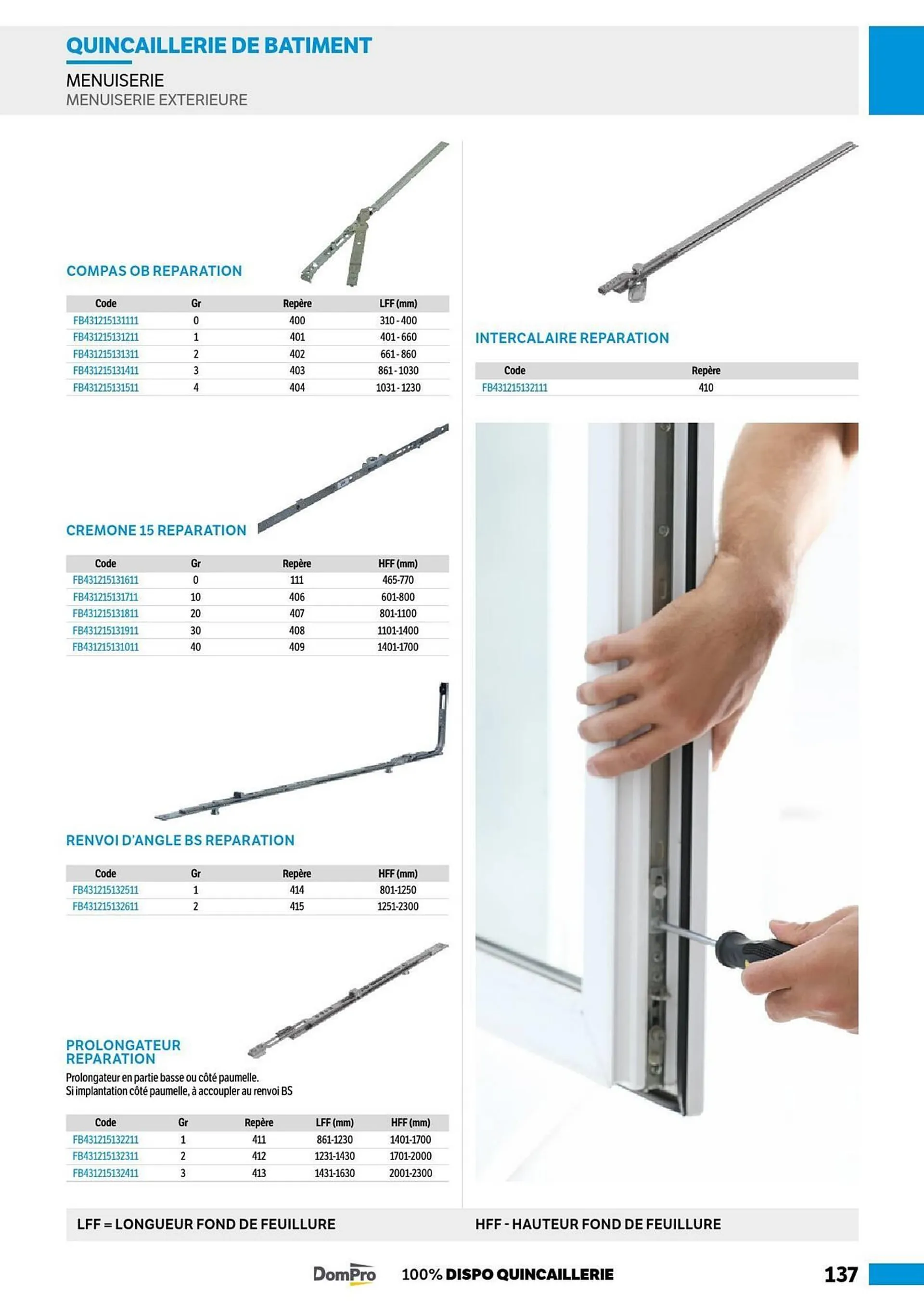 Catalogue DomPro du 8 juillet au 4 janvier 2025 - Catalogue page 137