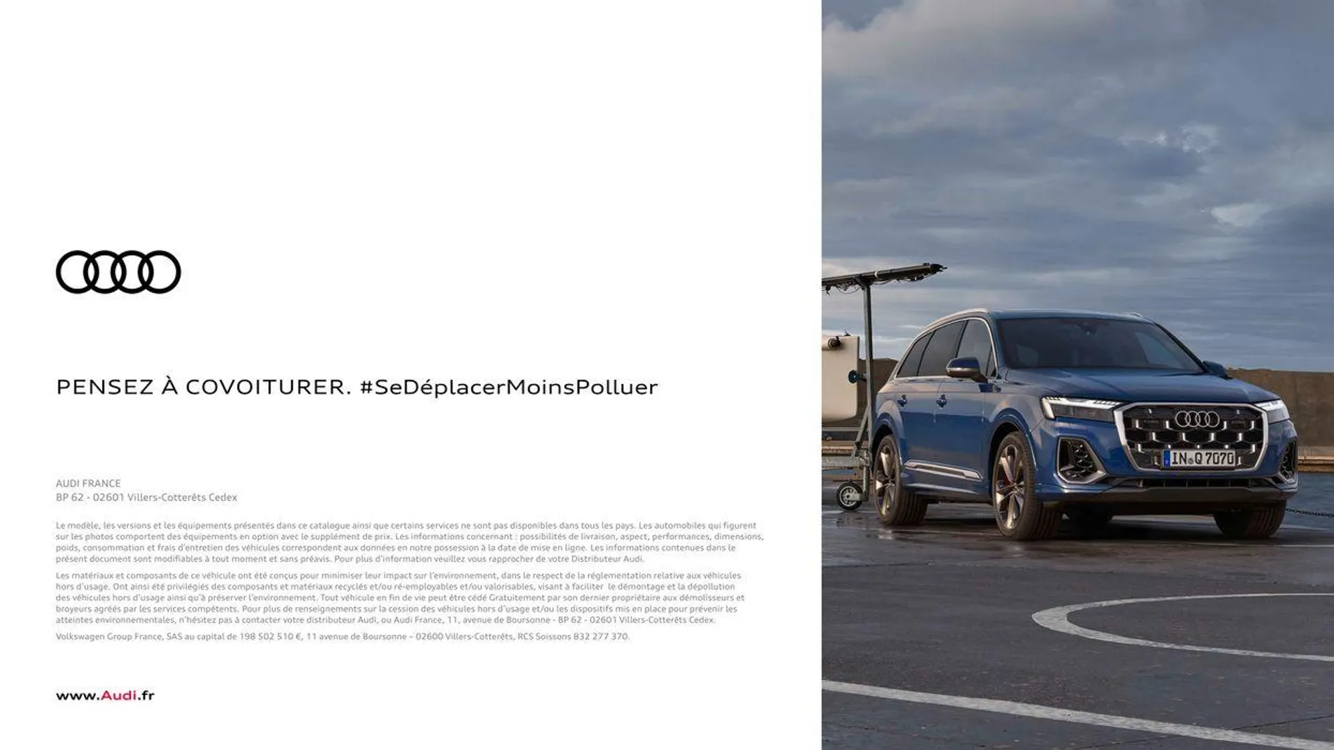 Audi Q7 du 20 août au 31 décembre 2024 - Catalogue page 58