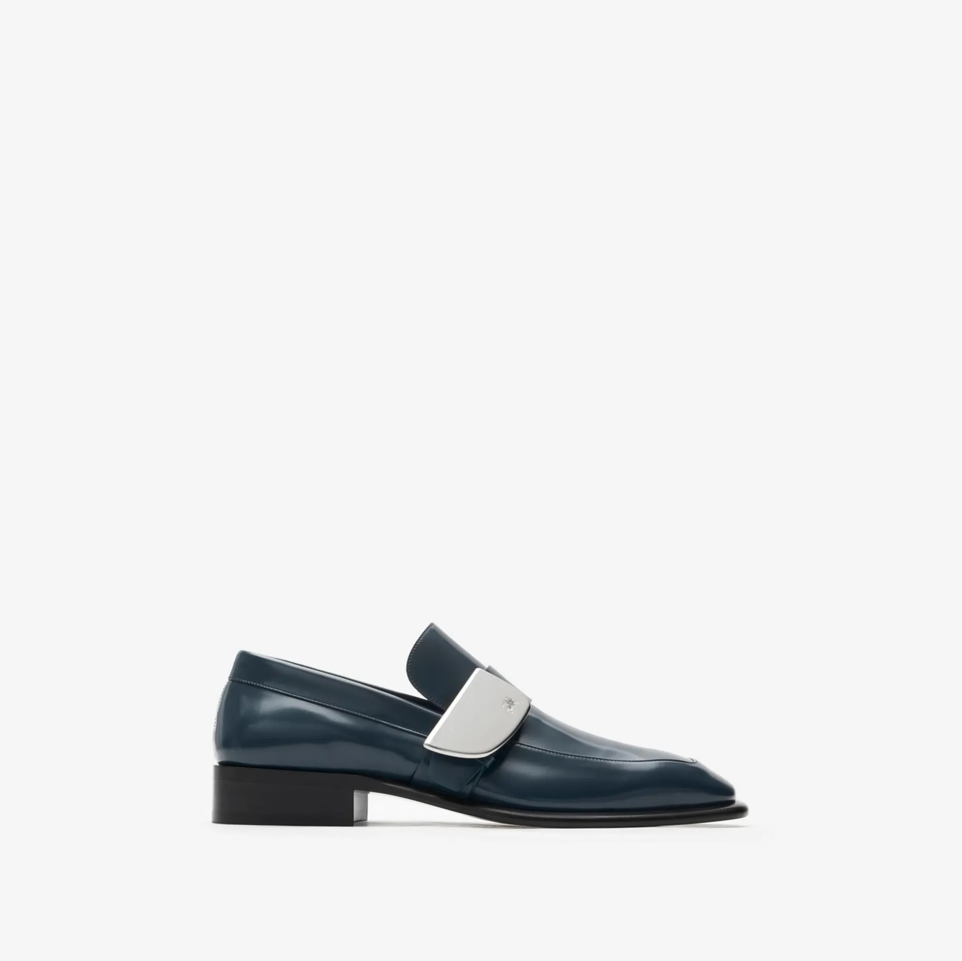 Leather Shield Loafers