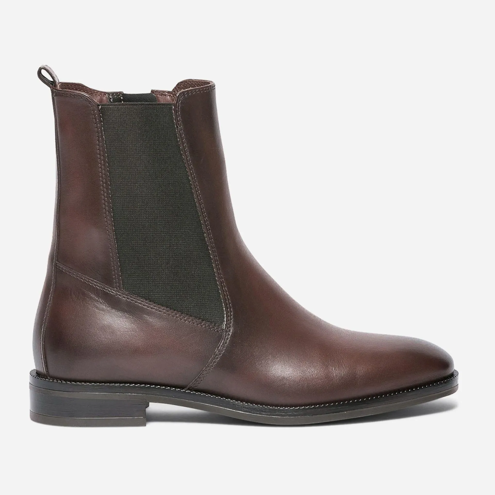 Chelsea boots cognac en cuir