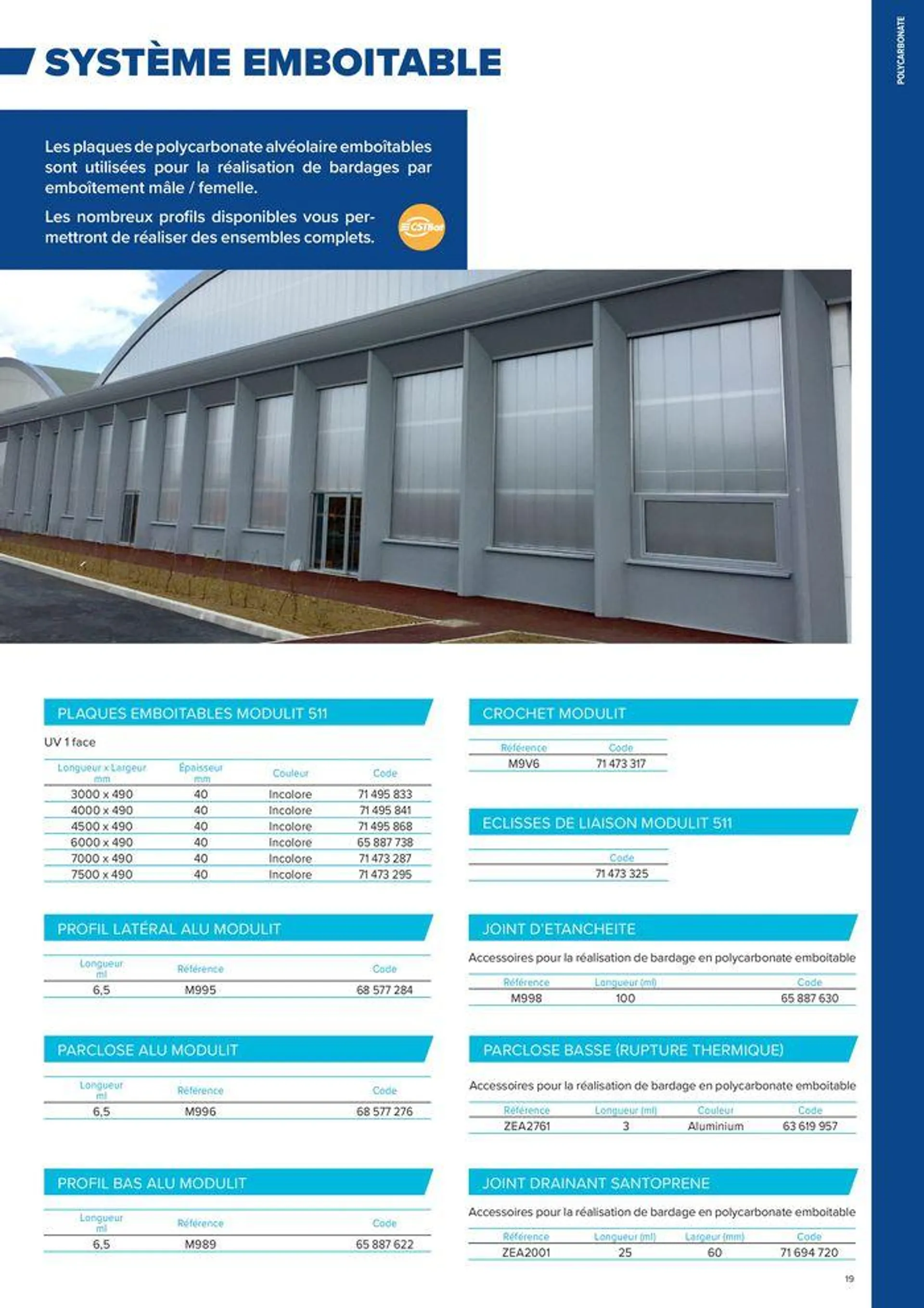 PLASTIQUES INDUSTRIELS du 13 mars au 31 décembre 2024 - Catalogue page 19