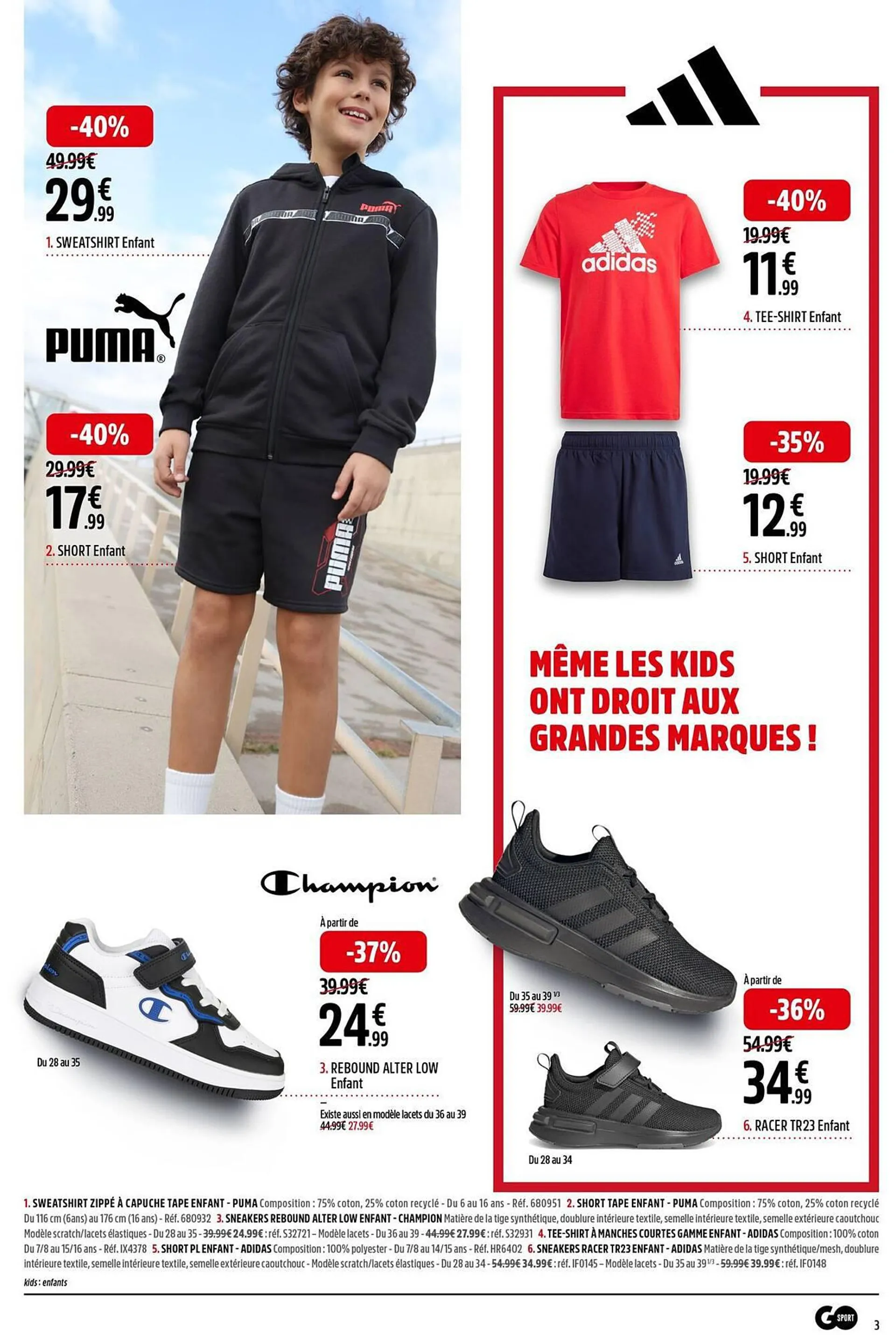 Catalogue Go Sport du 9 avril au 28 avril 2024 - Catalogue page 3