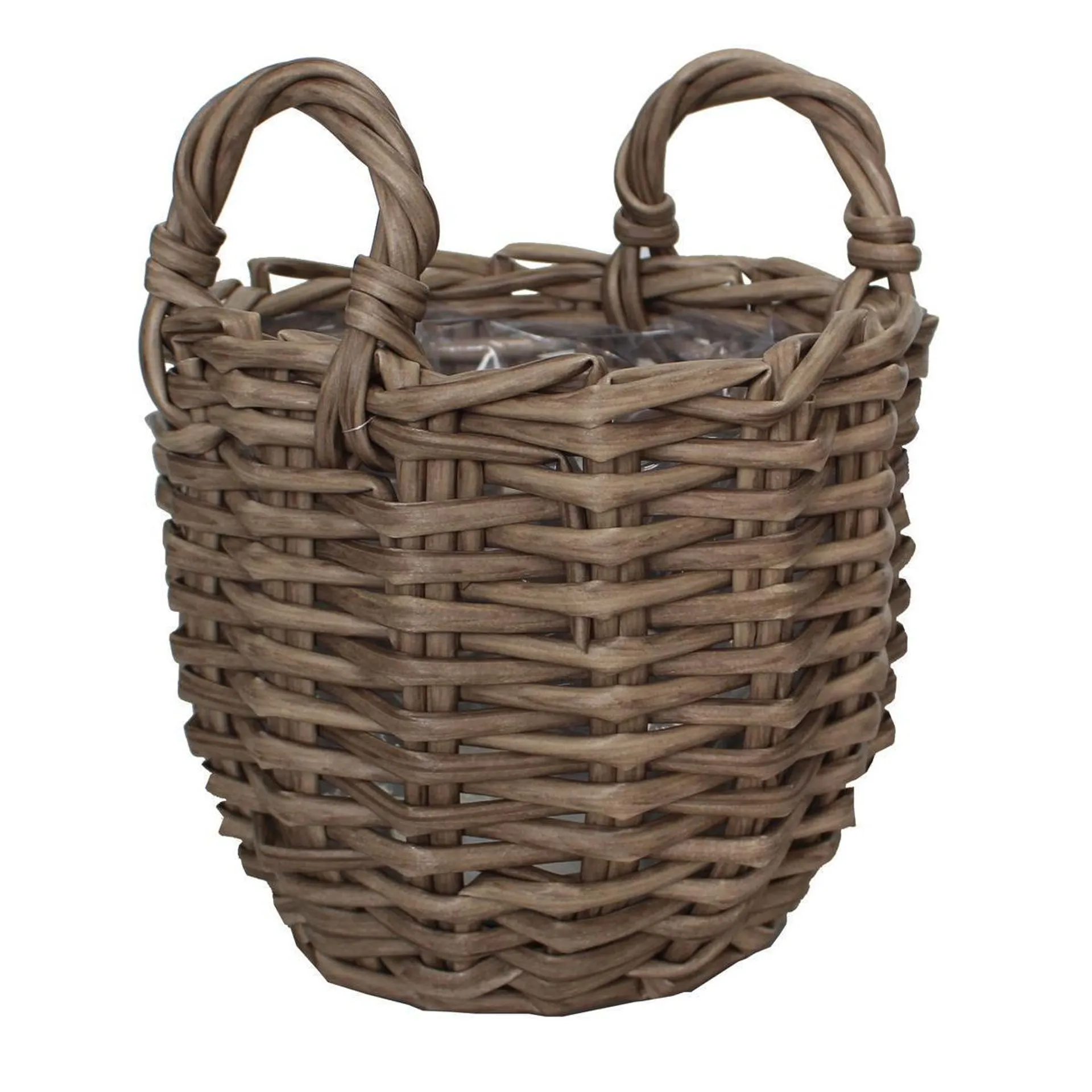 Pot panier - ø 27 x H 23 cm - Marron