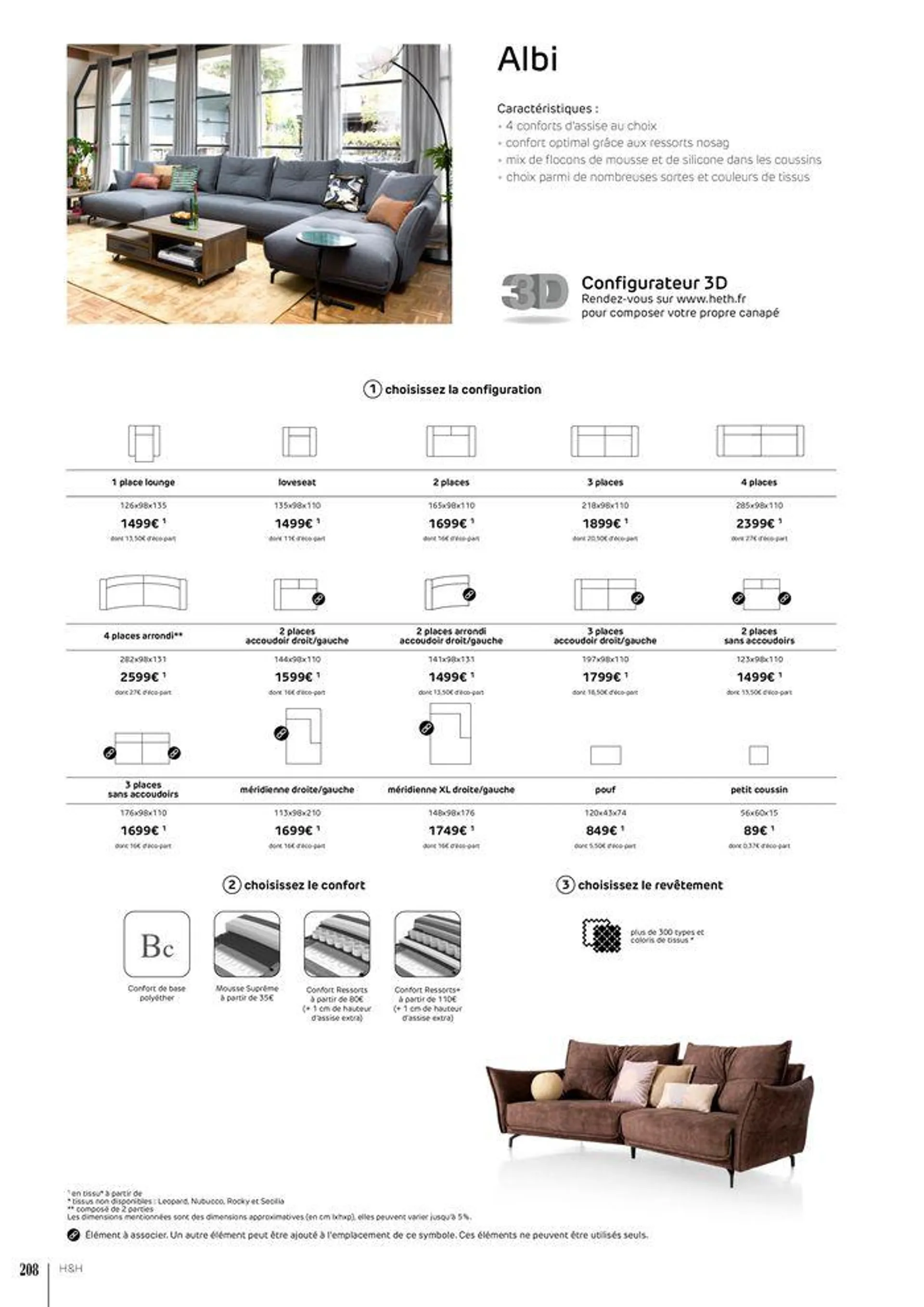 FAUTEUILS ET CANAPÉS  du 15 février au 30 novembre 2024 - Catalogue page 208