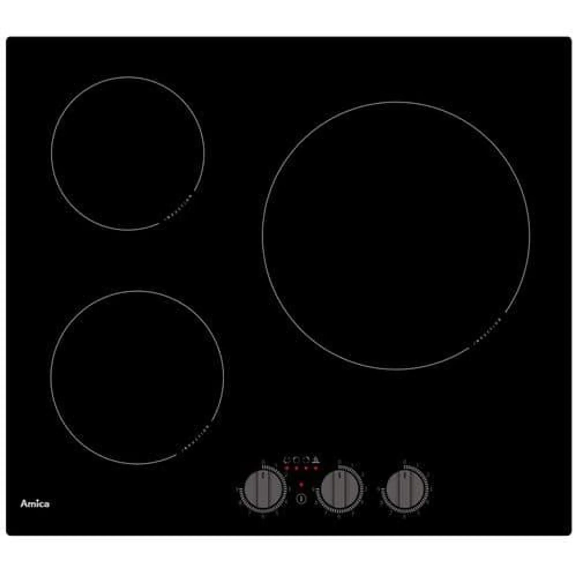 AMICA Table induction FAGOR AIM3530 3 foyers Noir