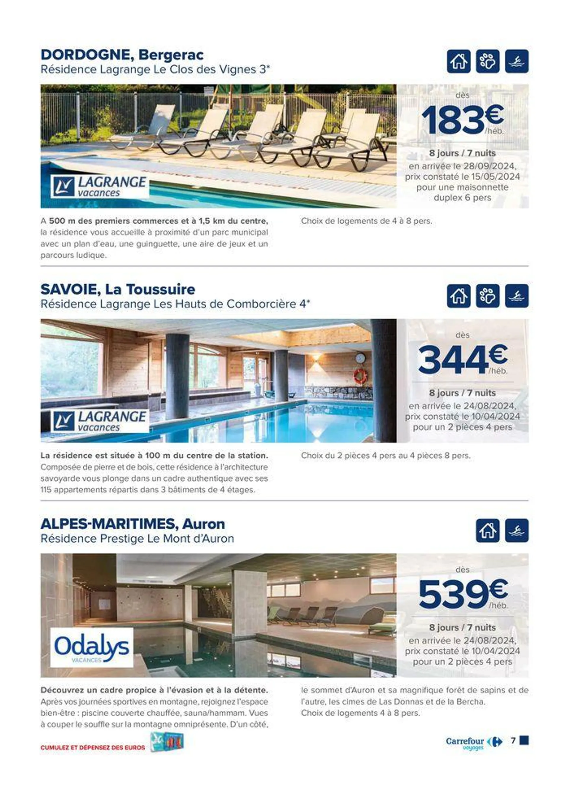 VOYAGEZ TOUT SIMPLEMENT du 18 juin au 30 septembre 2024 - Catalogue page 7