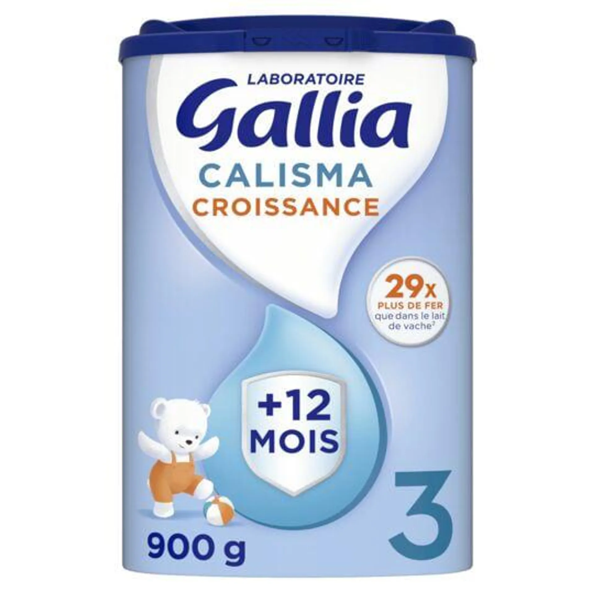 Lait bébé en poudre de croissance 3ème âge 12-36 mois Calisma GALLIA