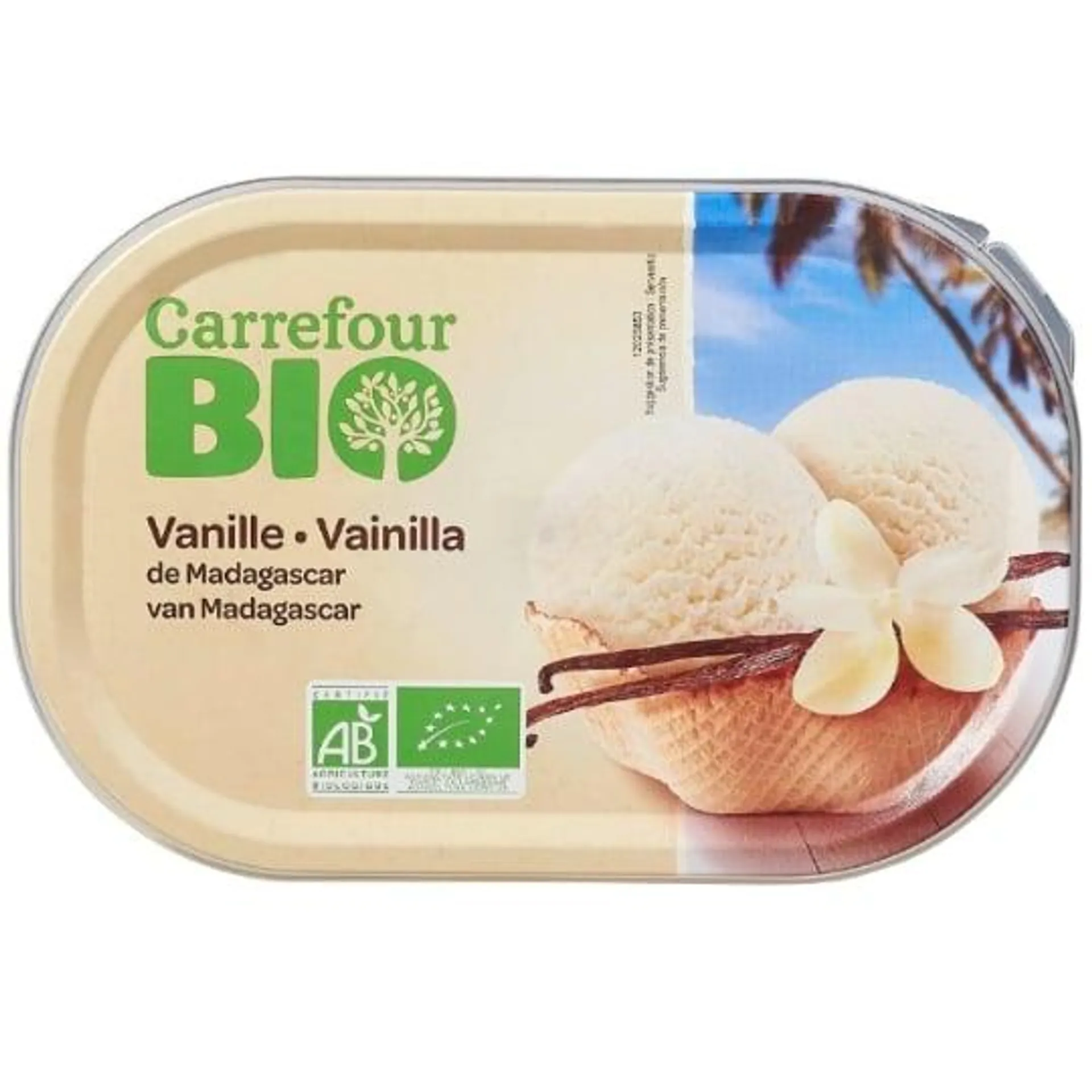 Glace vanille de Madagascar Bio CARREFOUR BIO