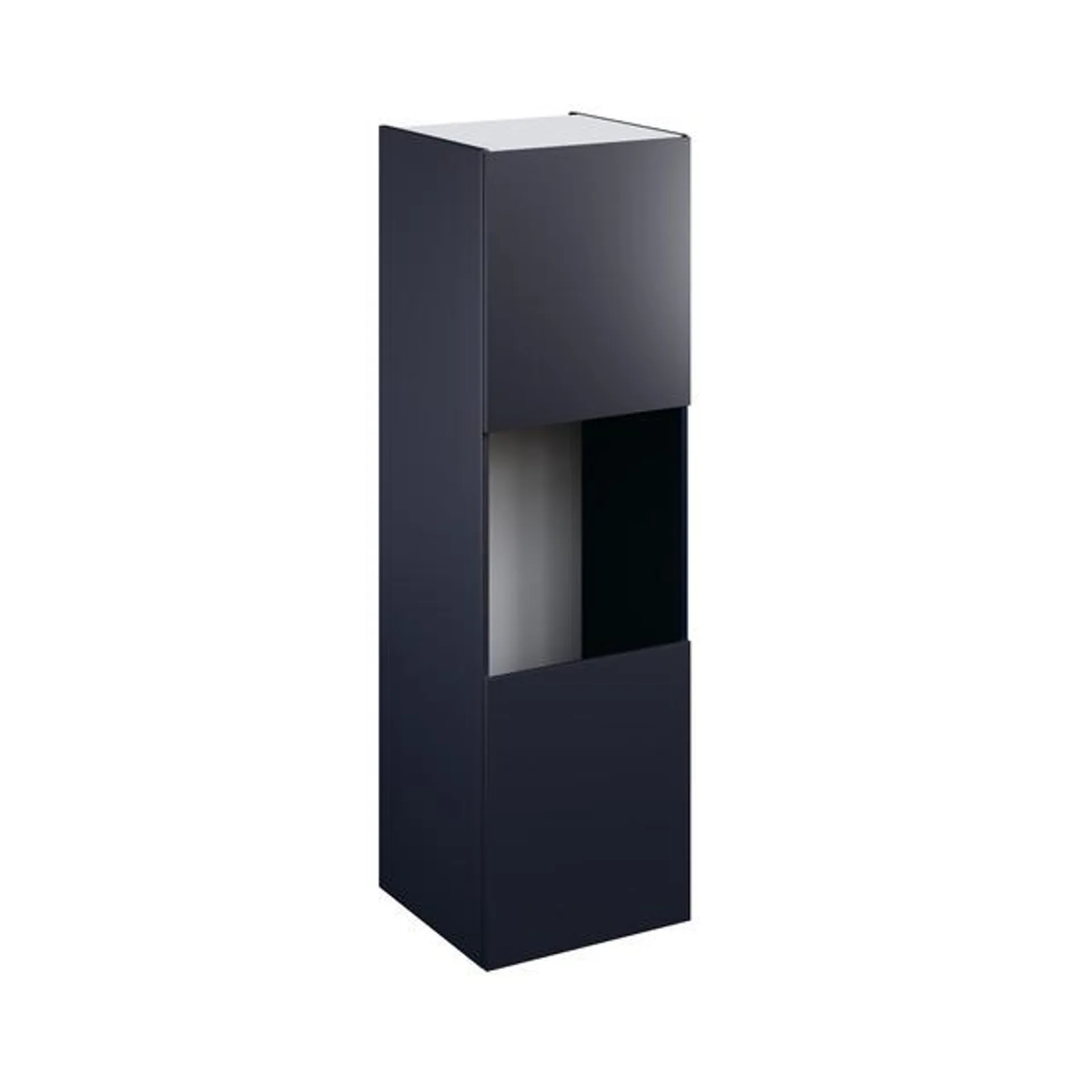 Colonne four "Dorice" bleu nuit mat l.60 x h.201 x p.57 cm + 2 portes