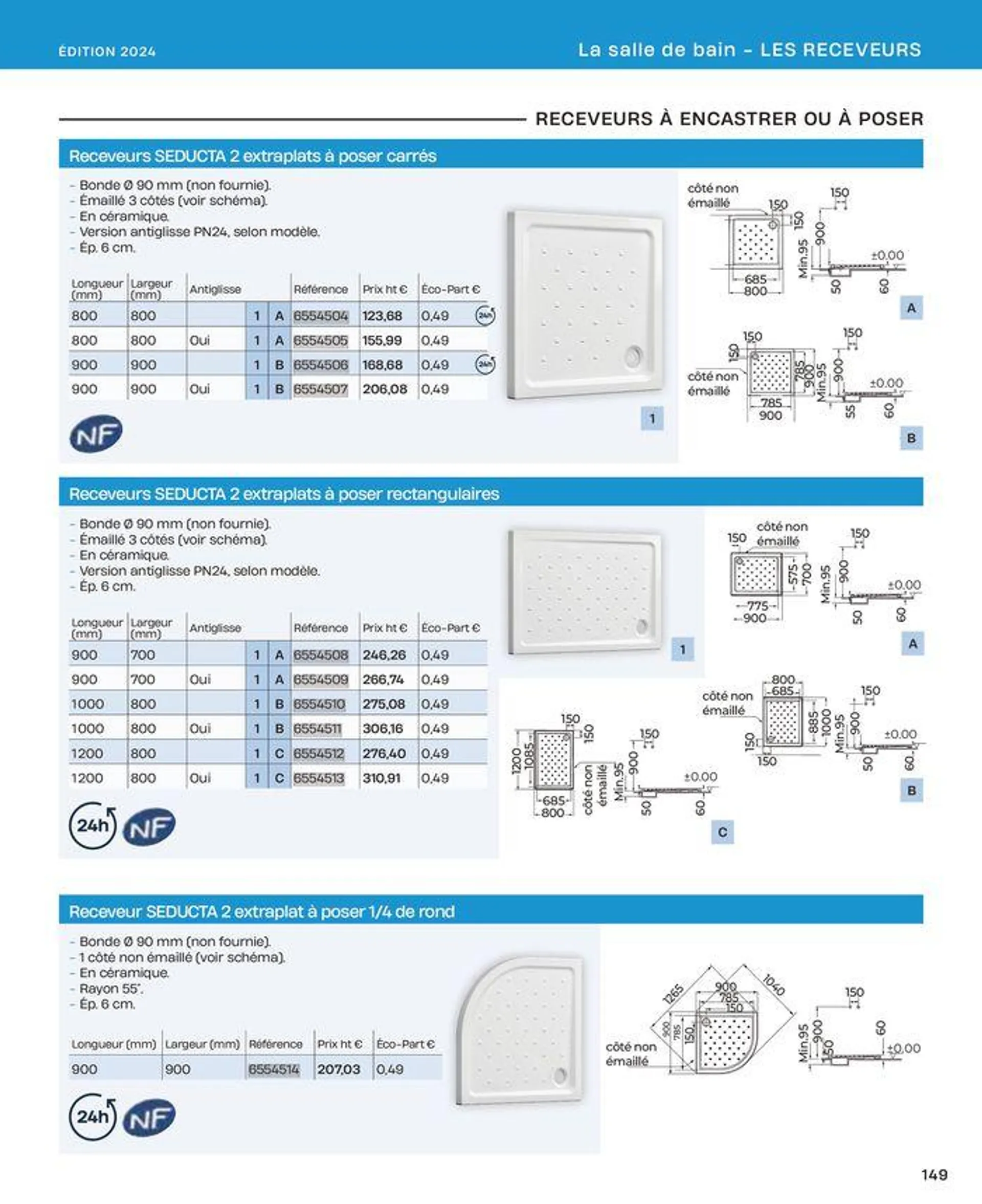 La salle de bain en toute sérénité du 2 juillet au 31 décembre 2024 - Catalogue page 149