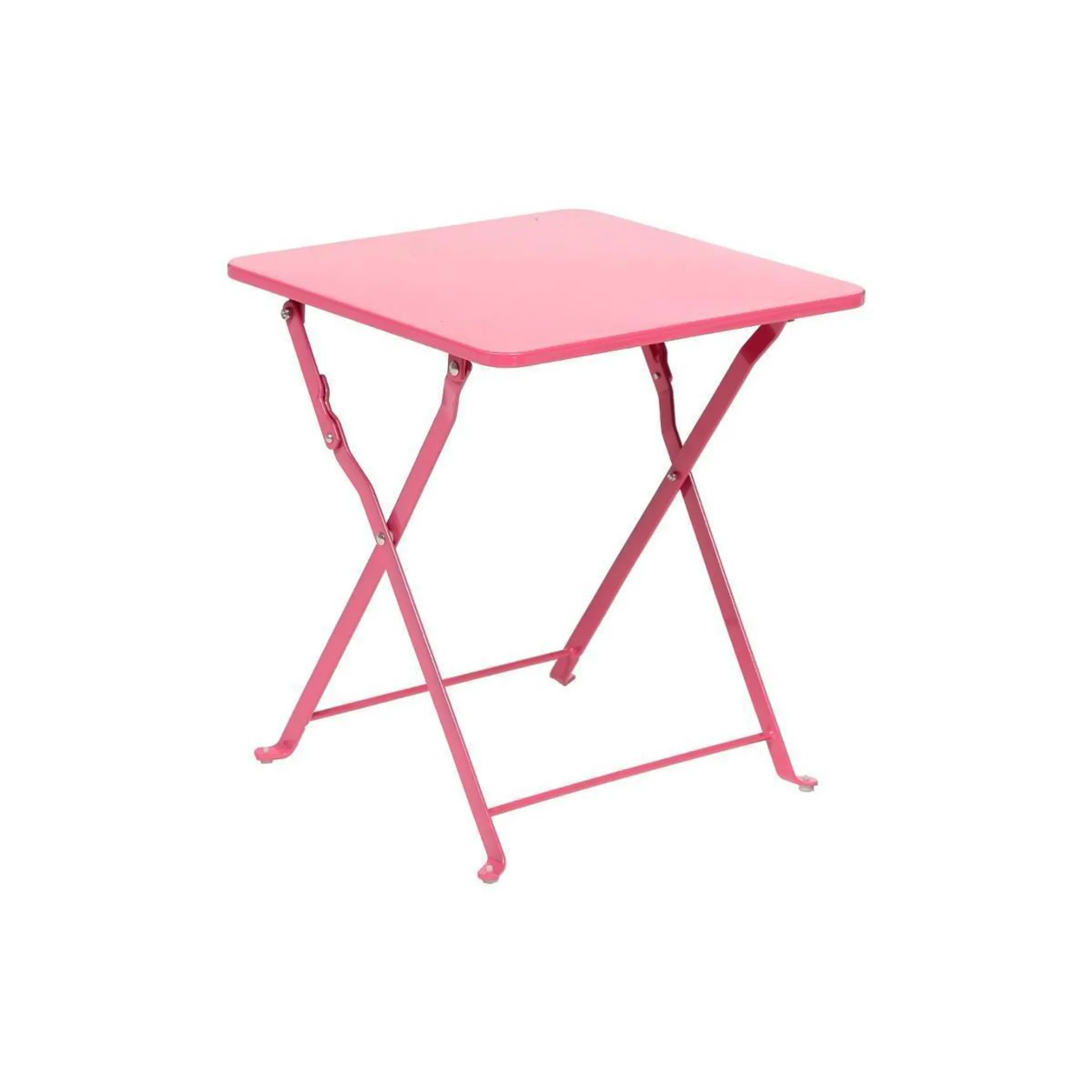 Table d'appoint Nindiri - L 40 x l 40 x H 45 cm - Rose - HESPERIDE