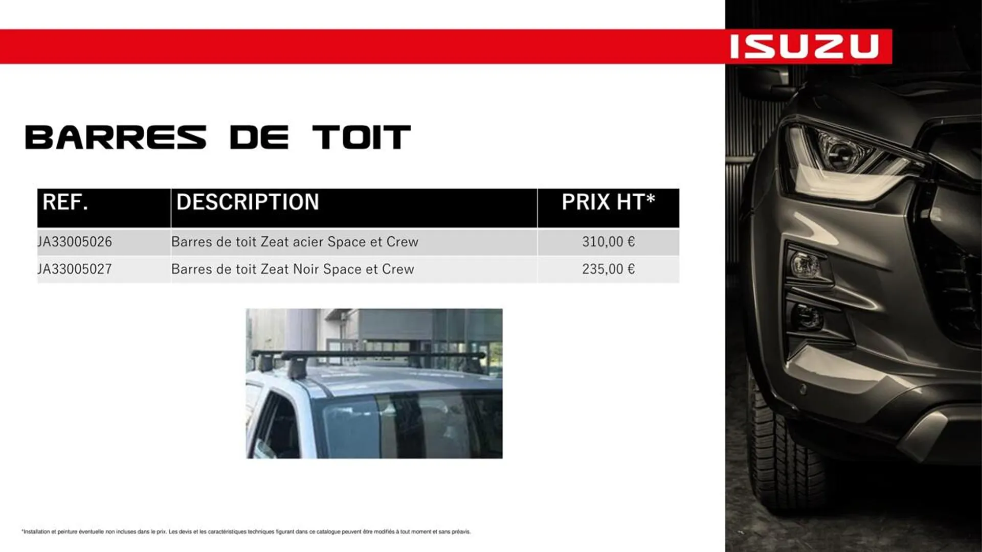 Catalogue ACCESSOIRES D-MAX - N60 N57  - 26