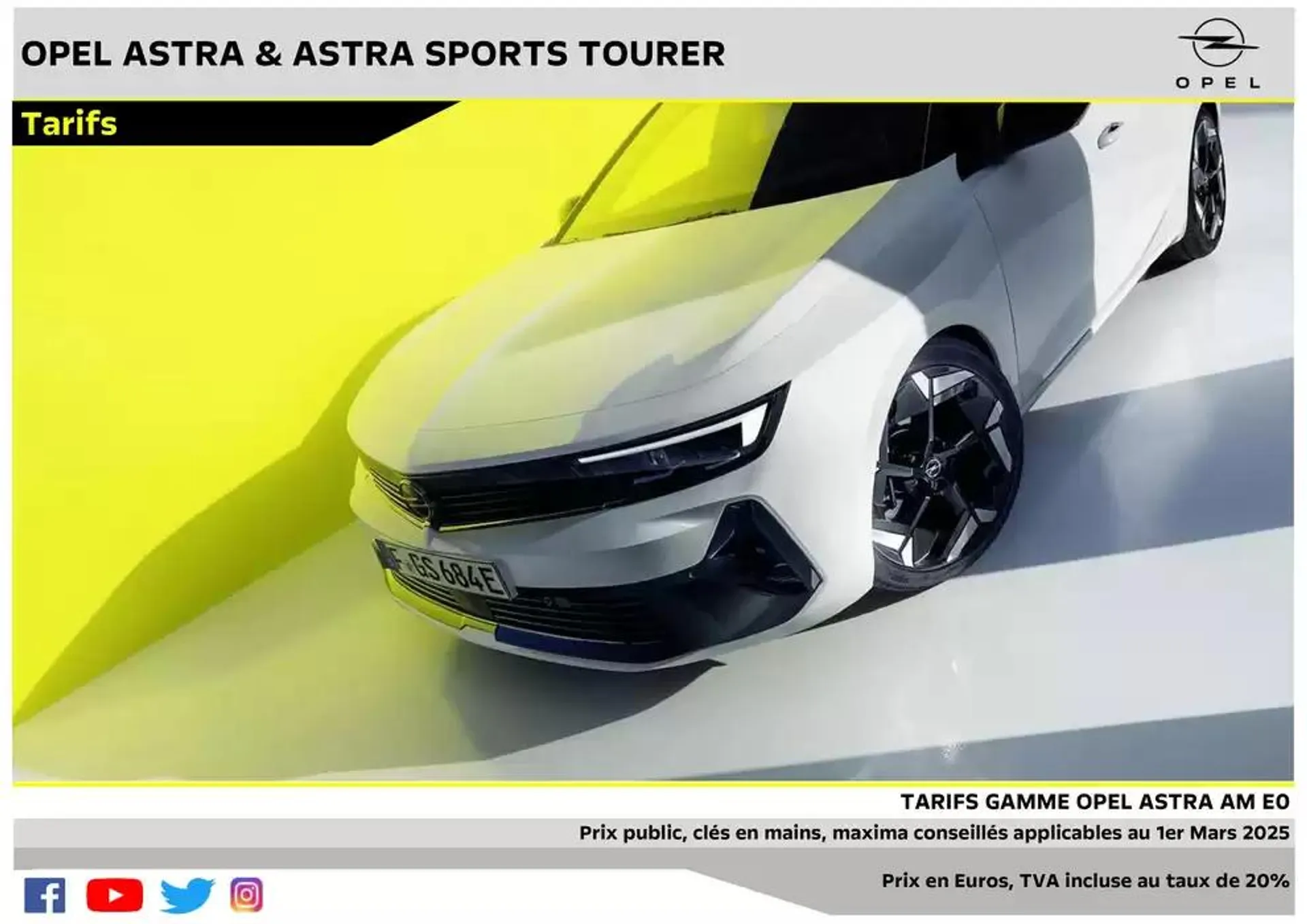Opel Astra et Astra Sports Tourer du 5 mars au 5 mars 2026 - Catalogue page 1