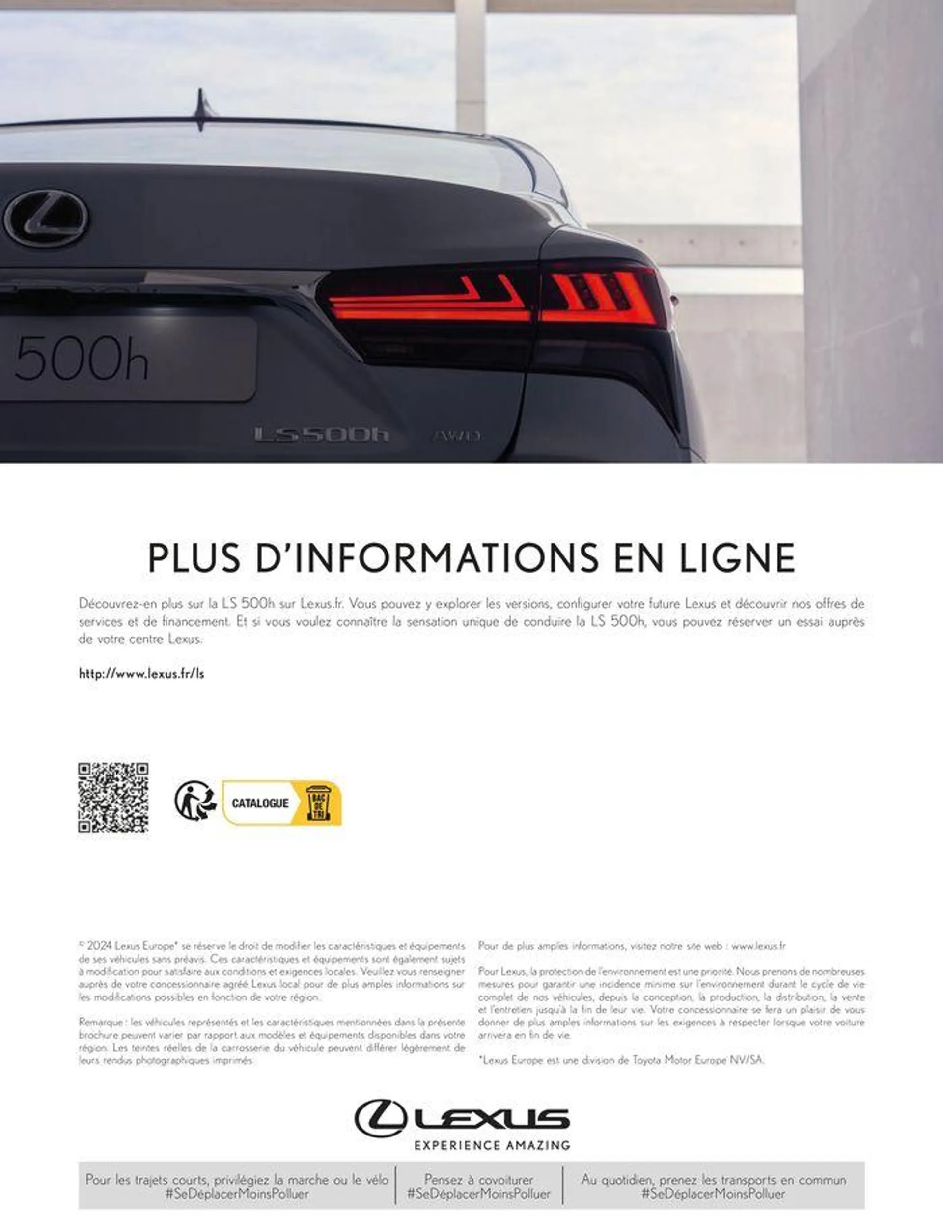 Lexus LS 500h Hybride auto-rechargeable du 24 juin au 28 février 2025 - Catalogue page 52