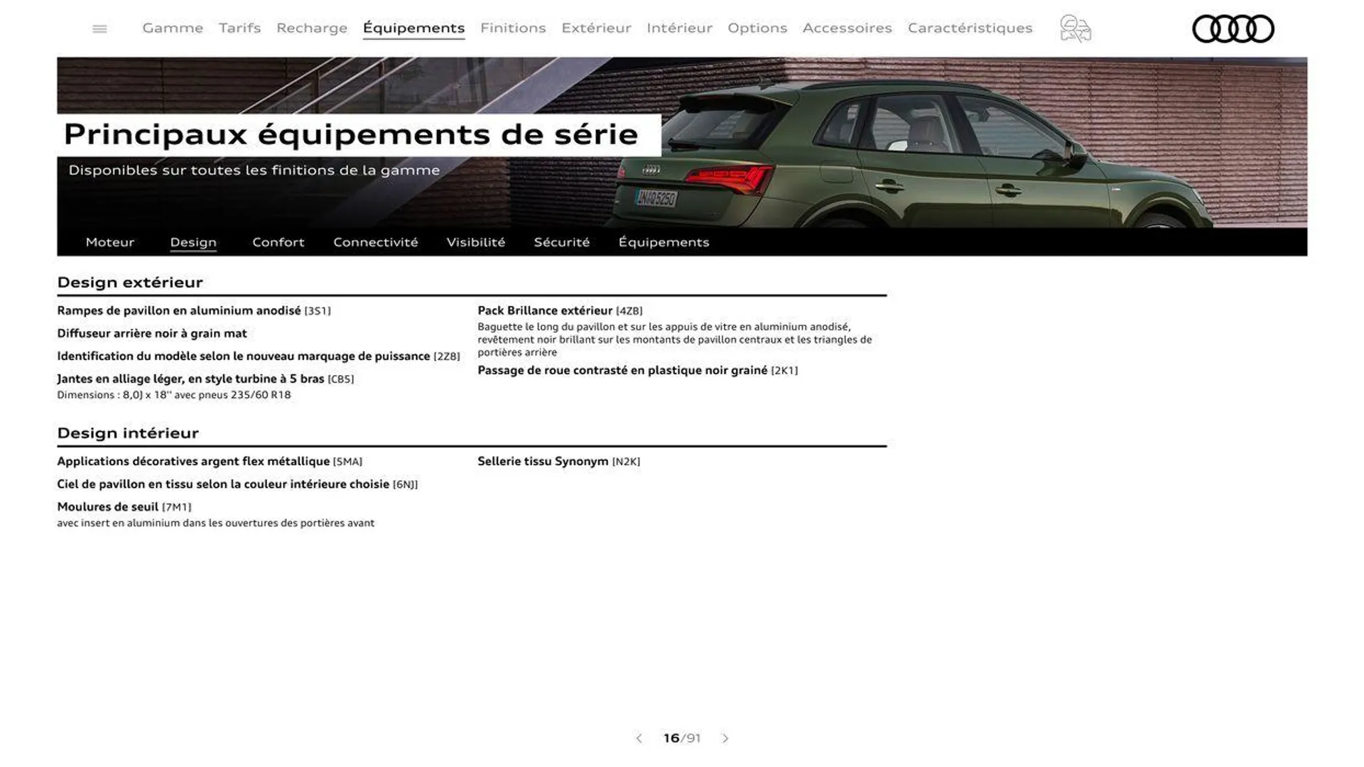 Audi Q5 & SQ5 du 20 août au 31 décembre 2024 - Catalogue page 16