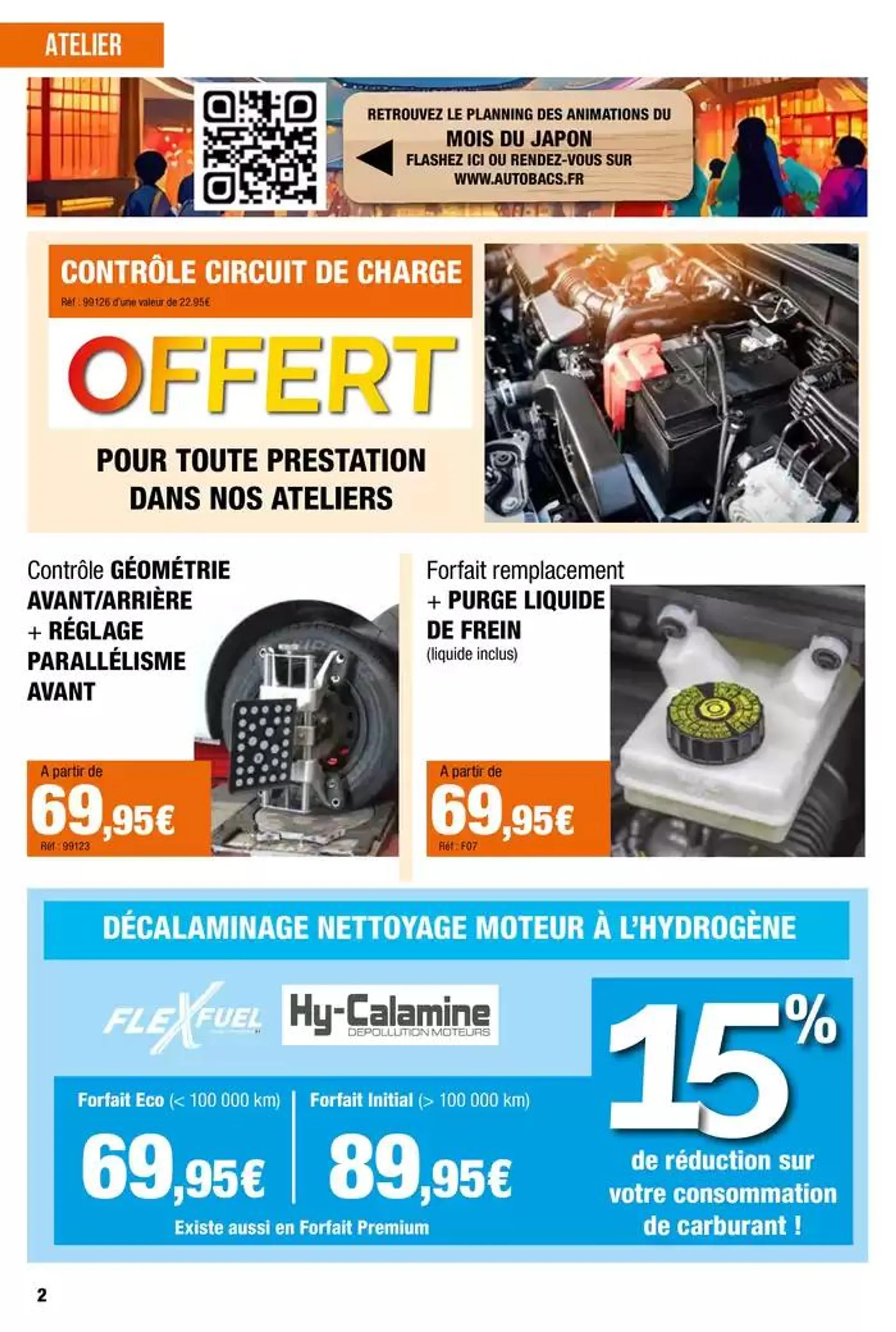 OFFERT POUR TOUTE PRESTATION DANS NOS ATELIERS du 1 octobre au 30 octobre 2024 - Catalogue page 2