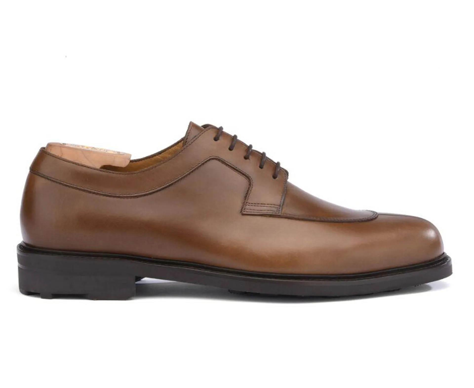 Derbies homme Cognac semelle gomme - KENT GOMME COUNTRY