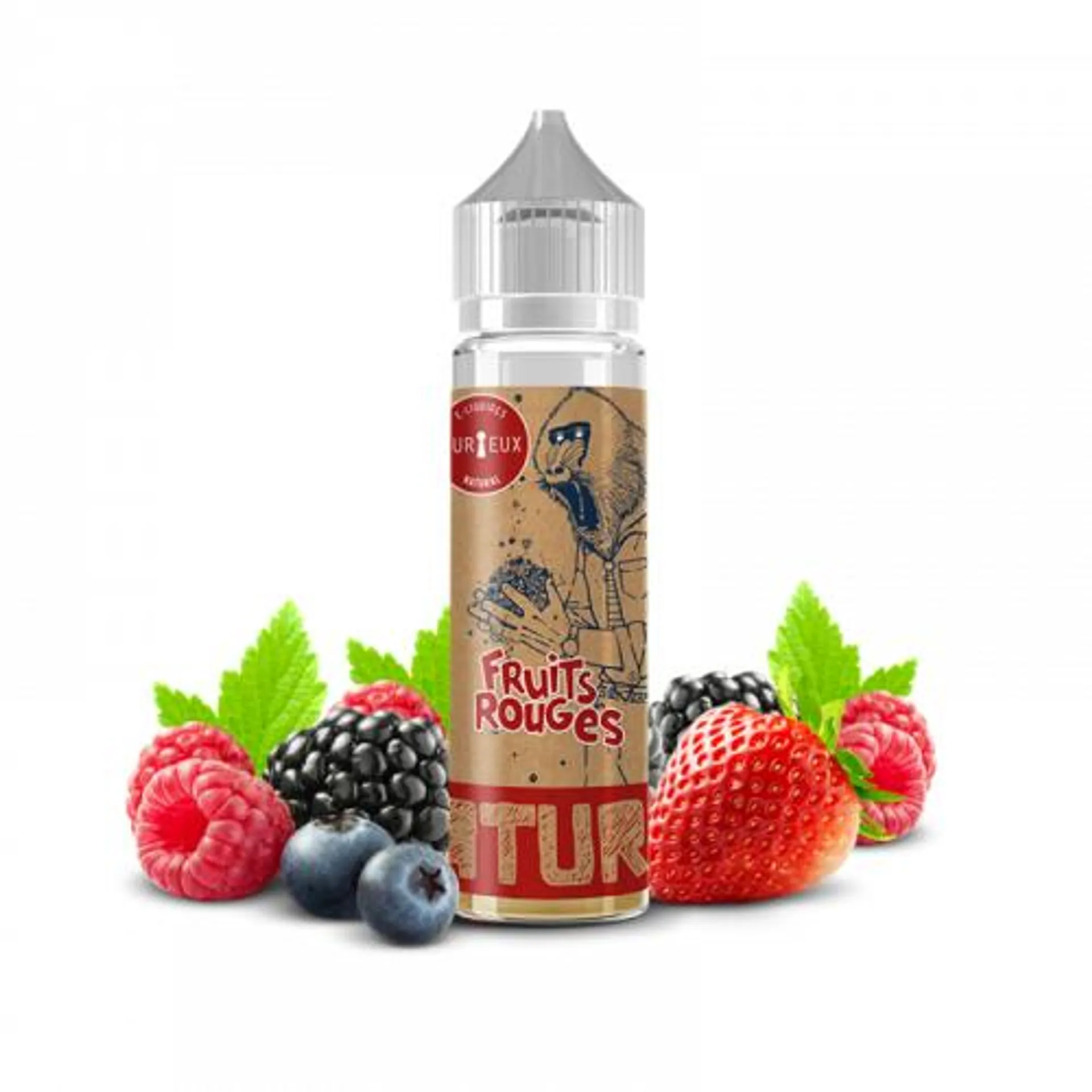 E-Liquide FRUITS ROUGES 50 ml - Curieux Edition Natural