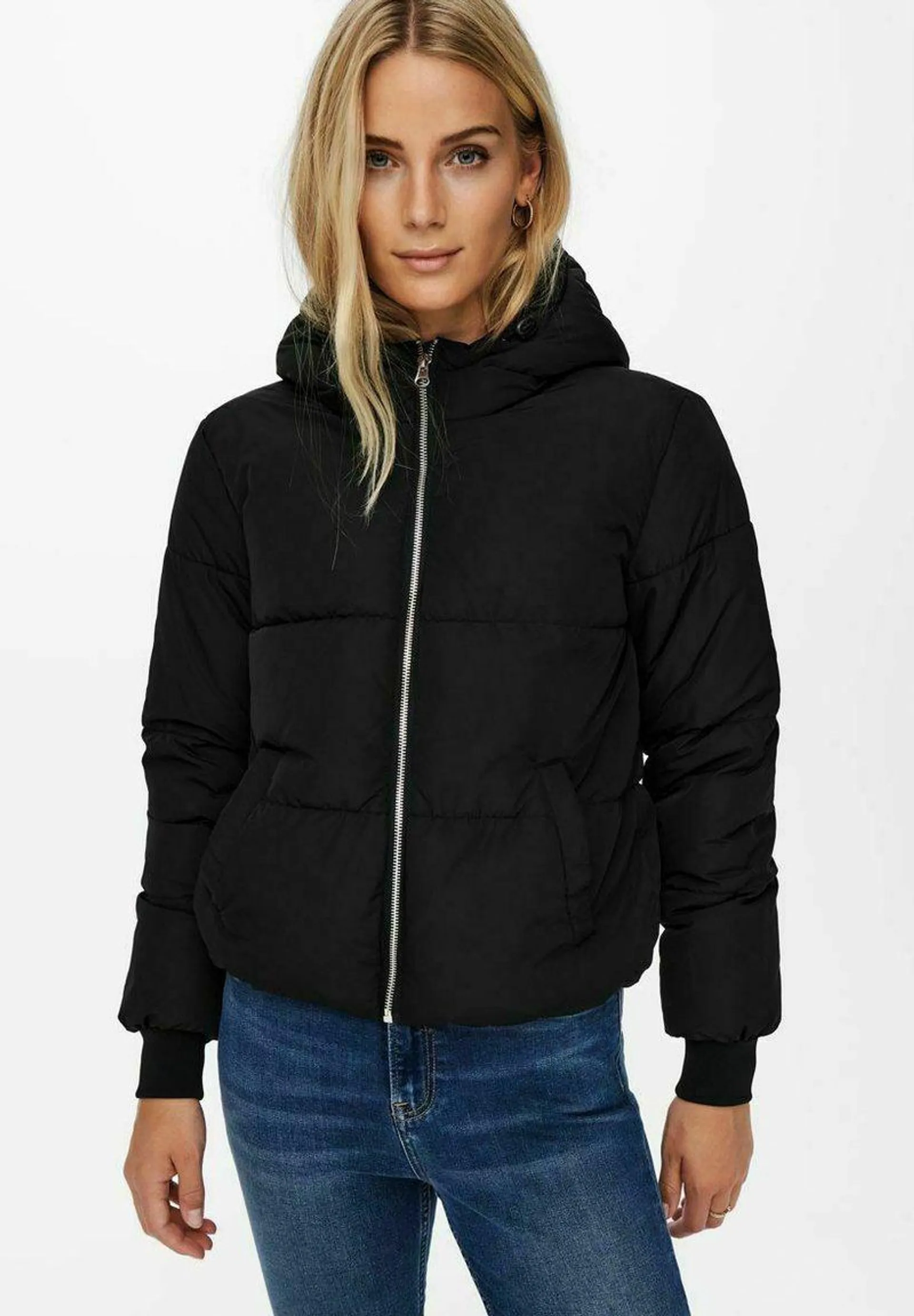 JDYNEWERICA SHORT HOOD JACKET - Chaqueta de invierno - black