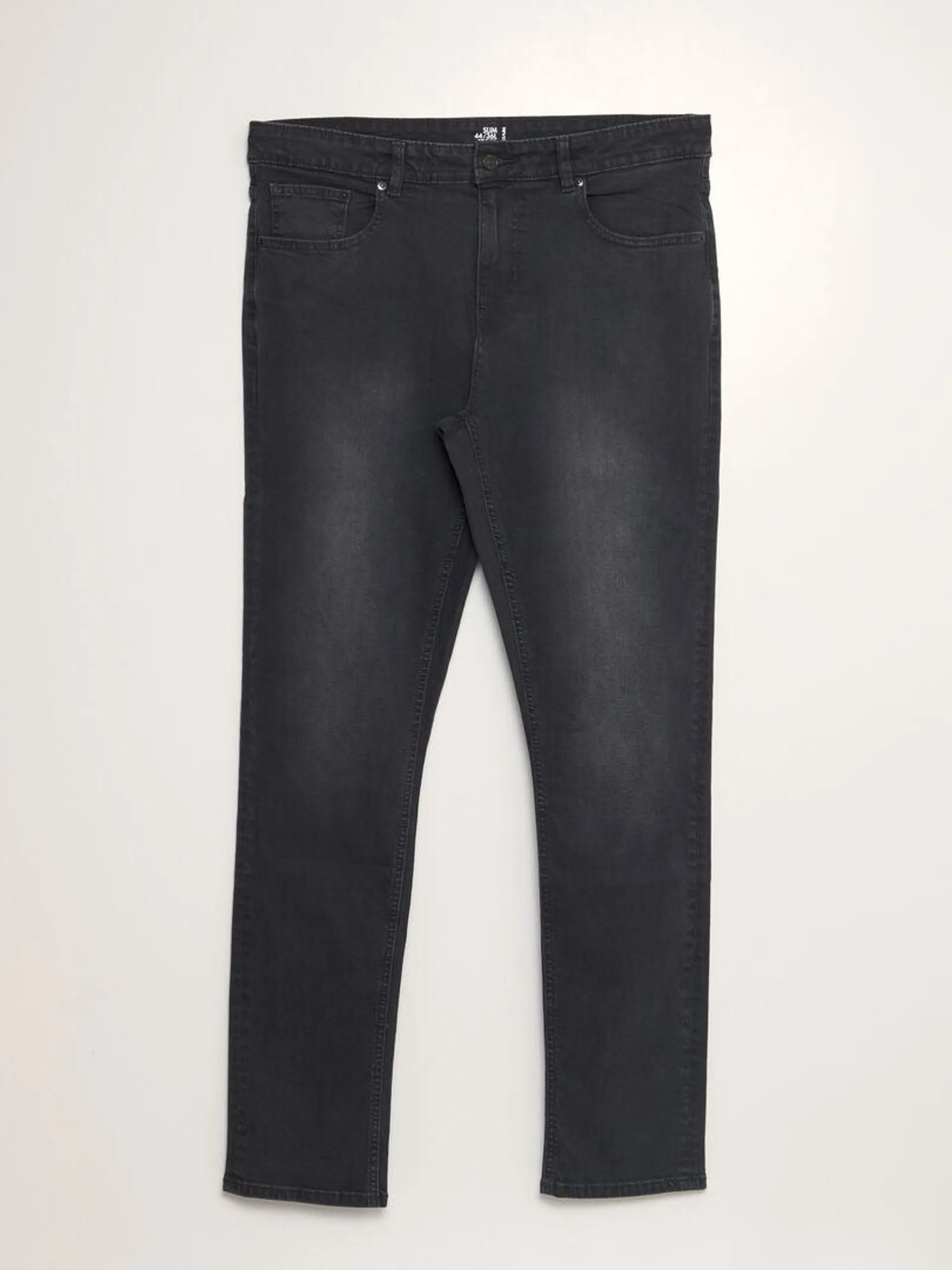 Jean slim en coton stretch - L36 - Noir