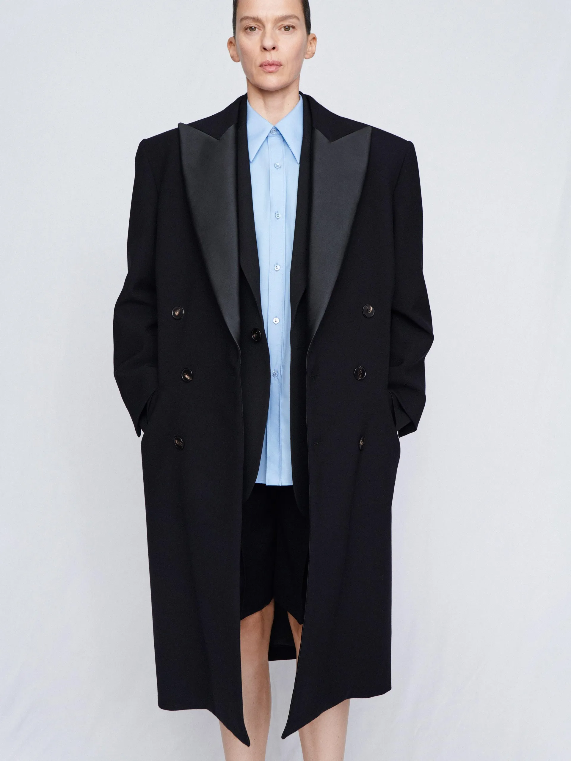 Tuxedo coat in black sport sartorial