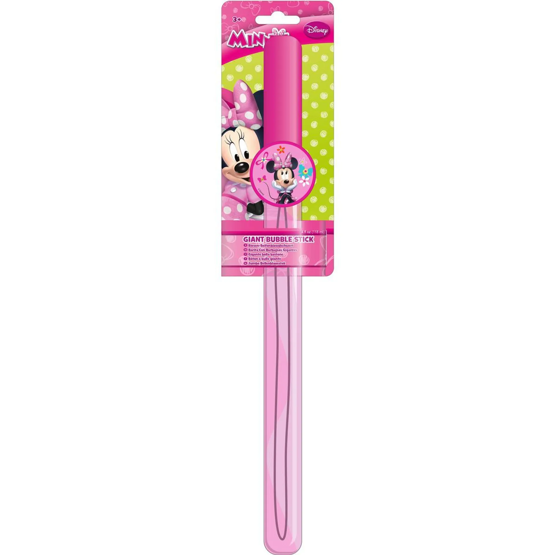 Tube à bulles Disney Minnie - Plastique - Rose