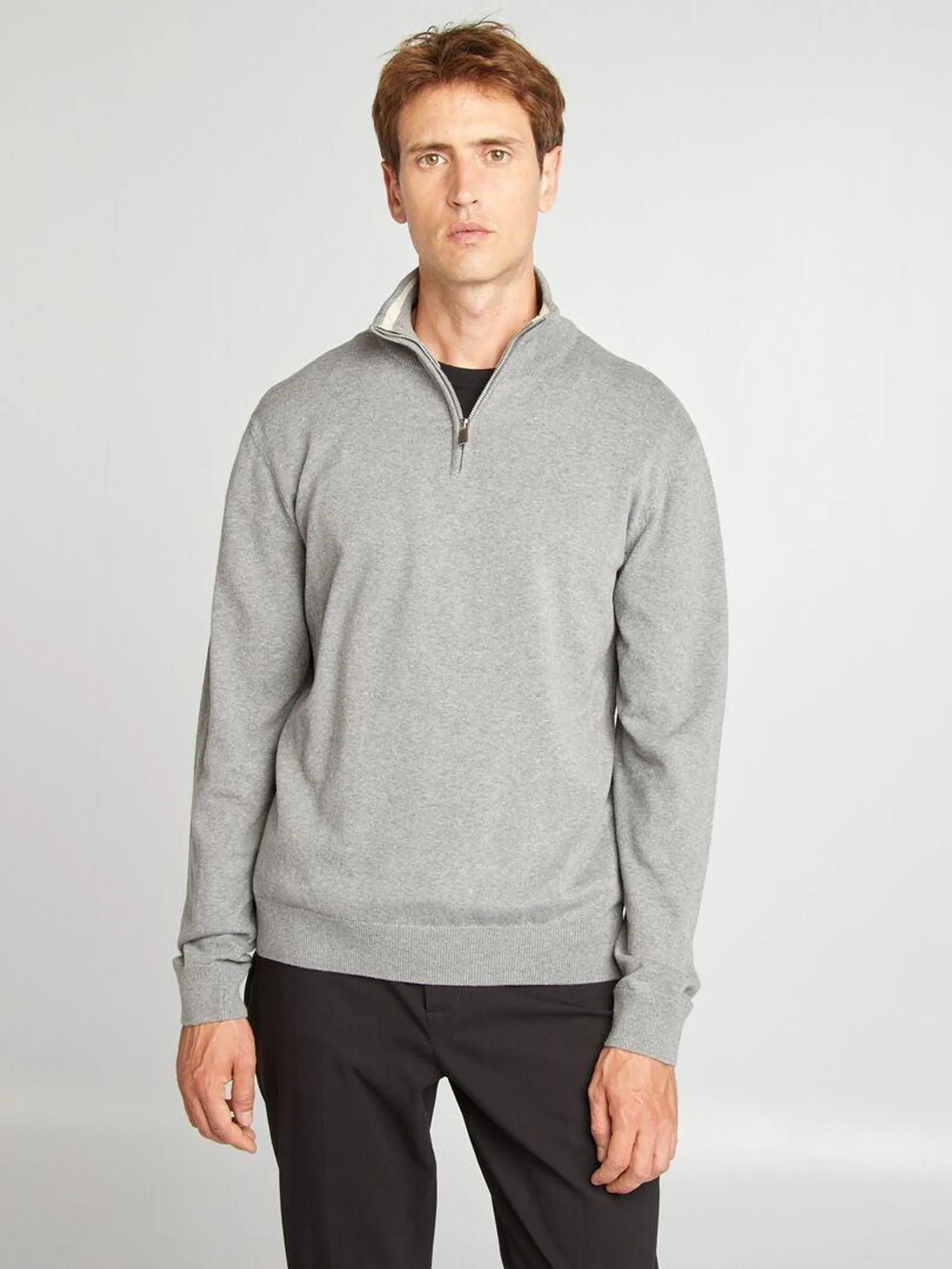 Pull col camionneur - Gris