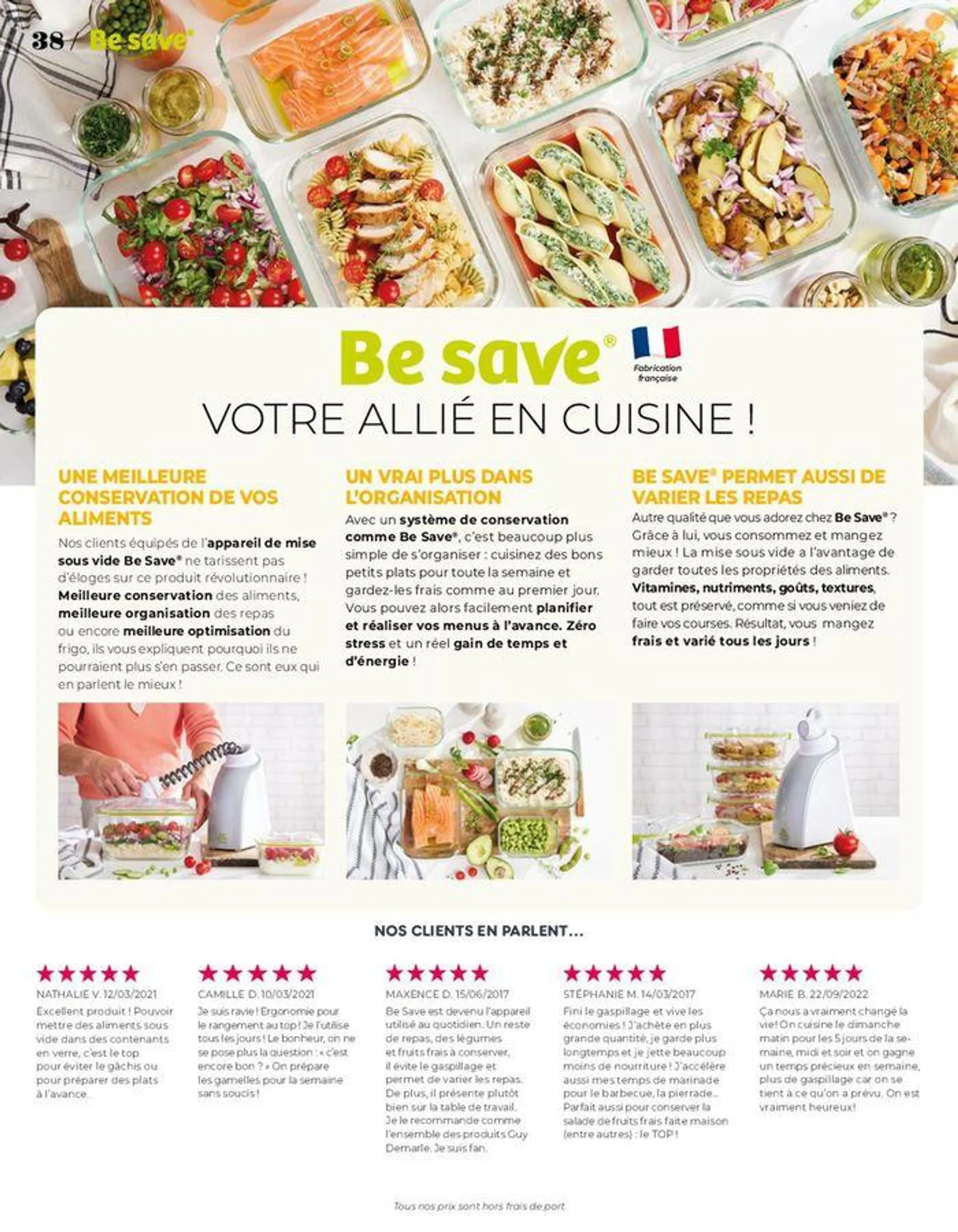 8 recettes offertes du 19 septembre au 30 janvier 2025 - Catalogue page 38