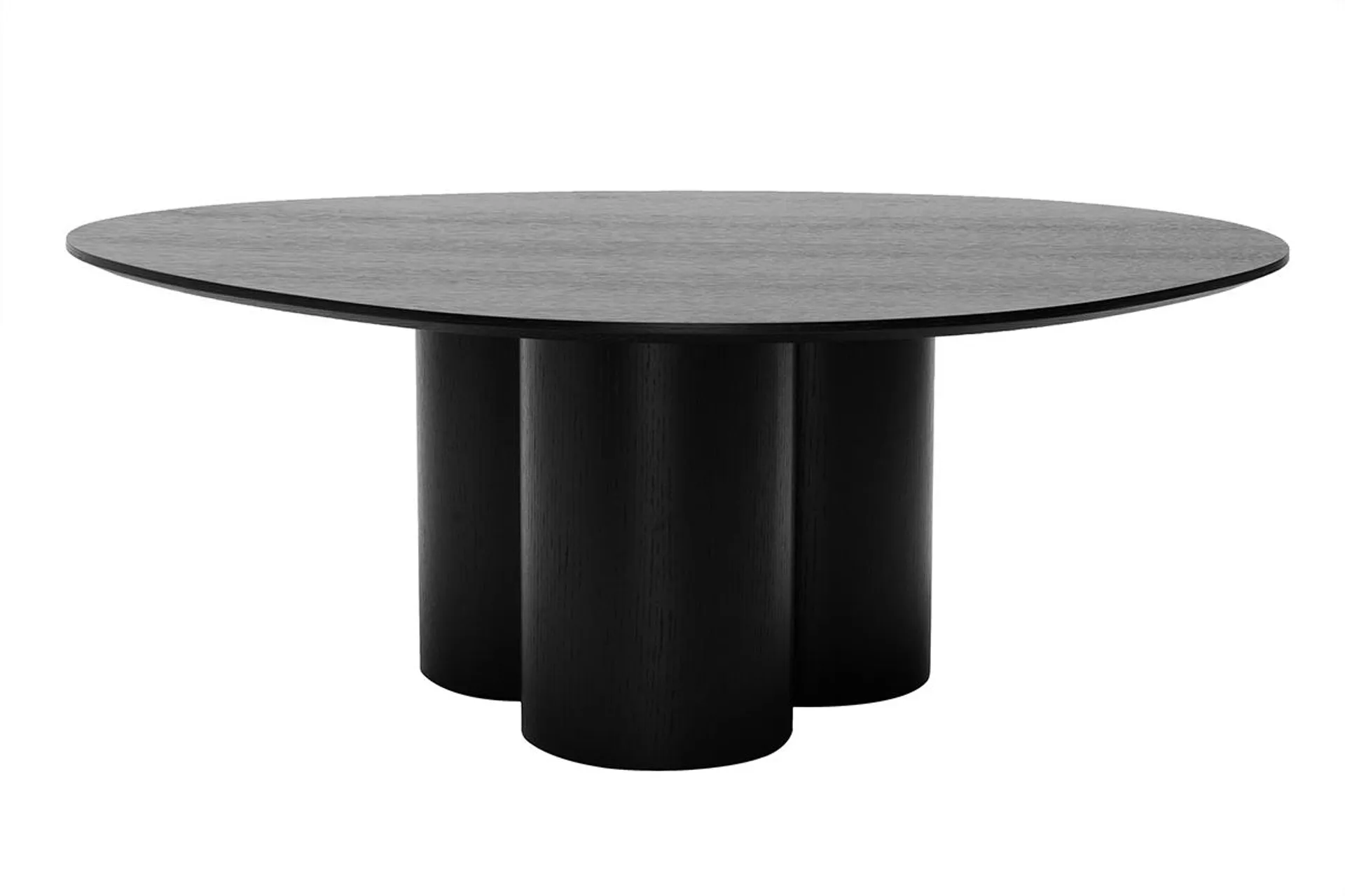 Table basse design bois noir L100 cm HOLLEN