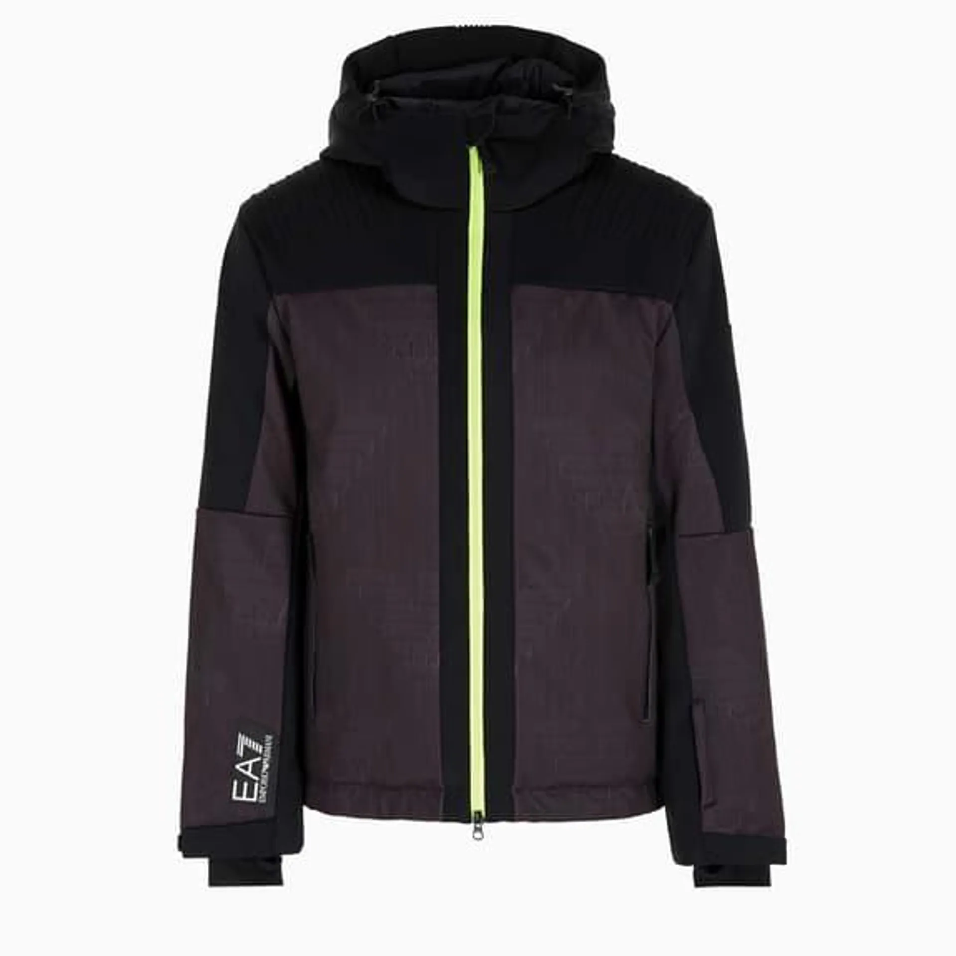 Veste à capuche EA7 Emporio Armani Bomber Ski noir