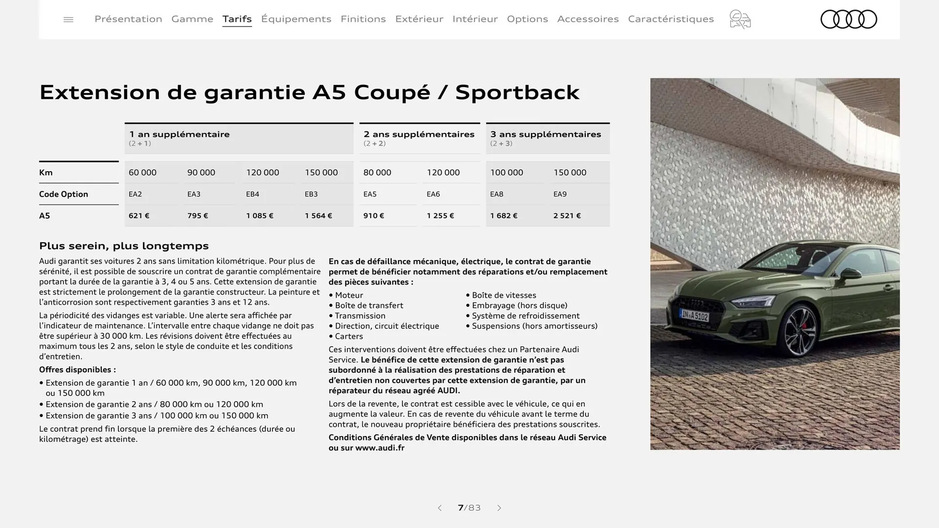 Catalogue Audi du 8 août au 8 août 2024 - Catalogue page 7