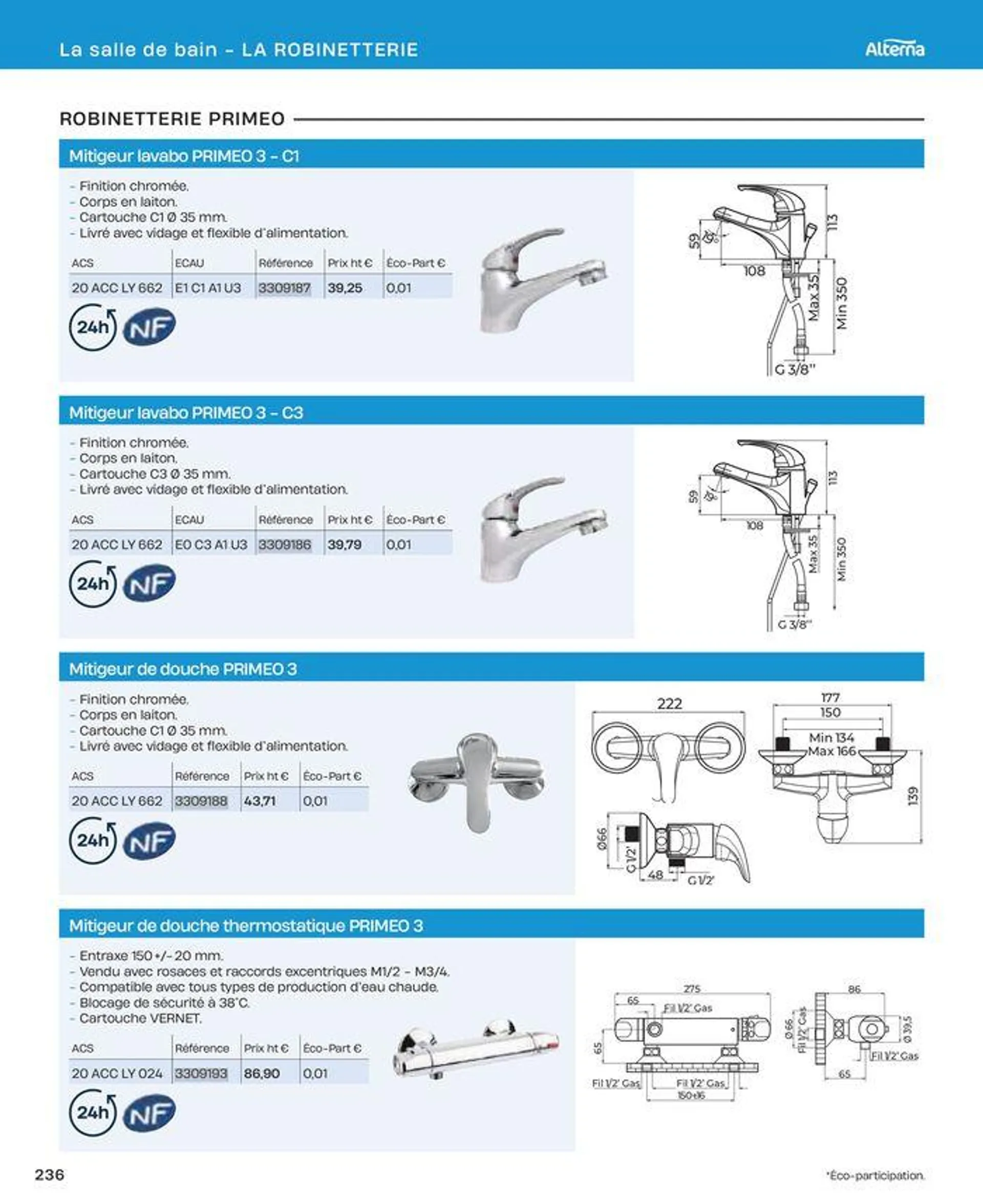 La salle de bain en toute sérénité du 2 juillet au 31 décembre 2024 - Catalogue page 236