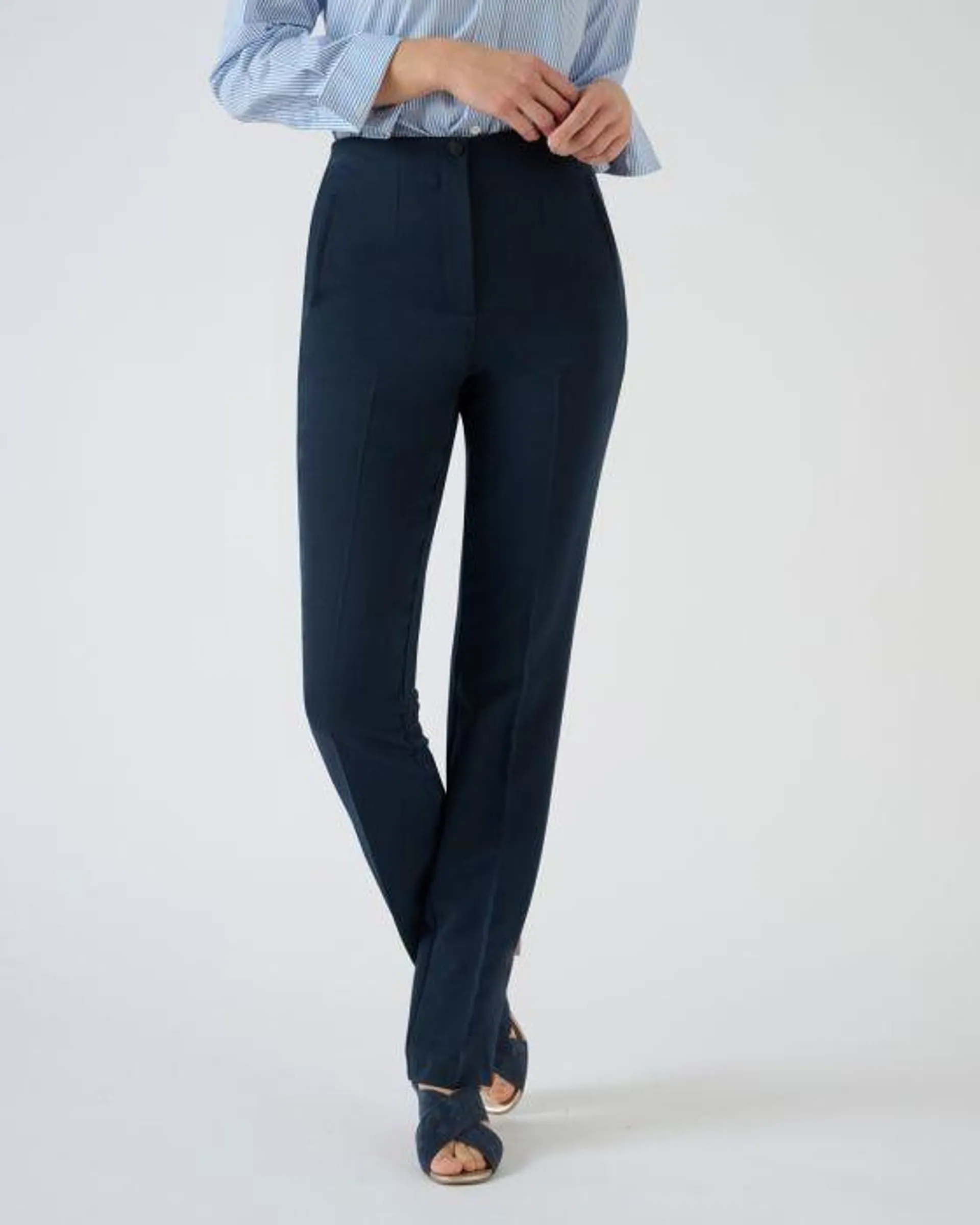 Pantalon effet ventre plat