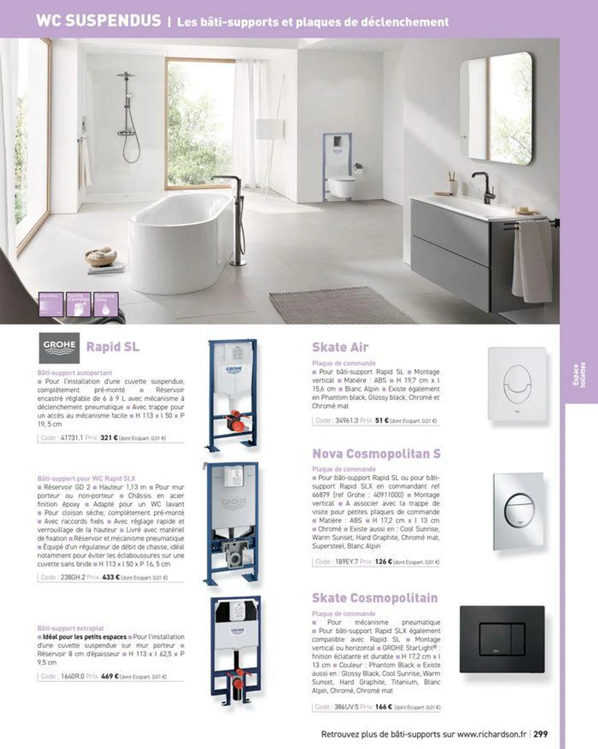 Salle de bains et carrelage 2024 du 23 mai au 31 décembre 2024 - Catalogue page 301