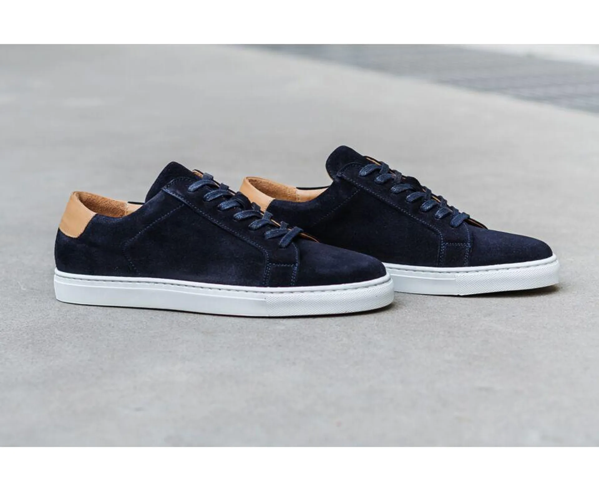 Sneakers homme Velours Marine - INGLEWOOD