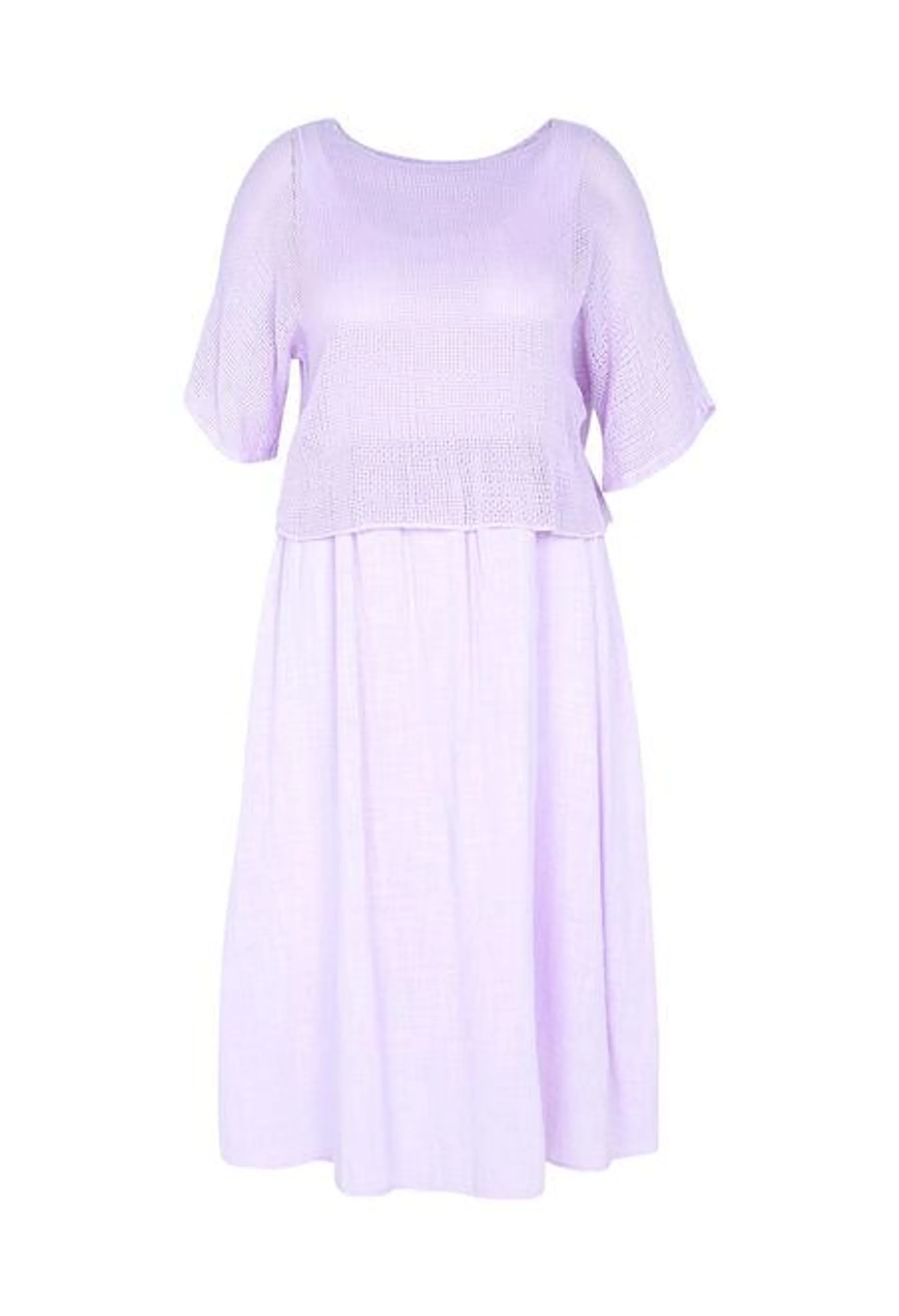 Robe 2-en-1 en coton et viscose