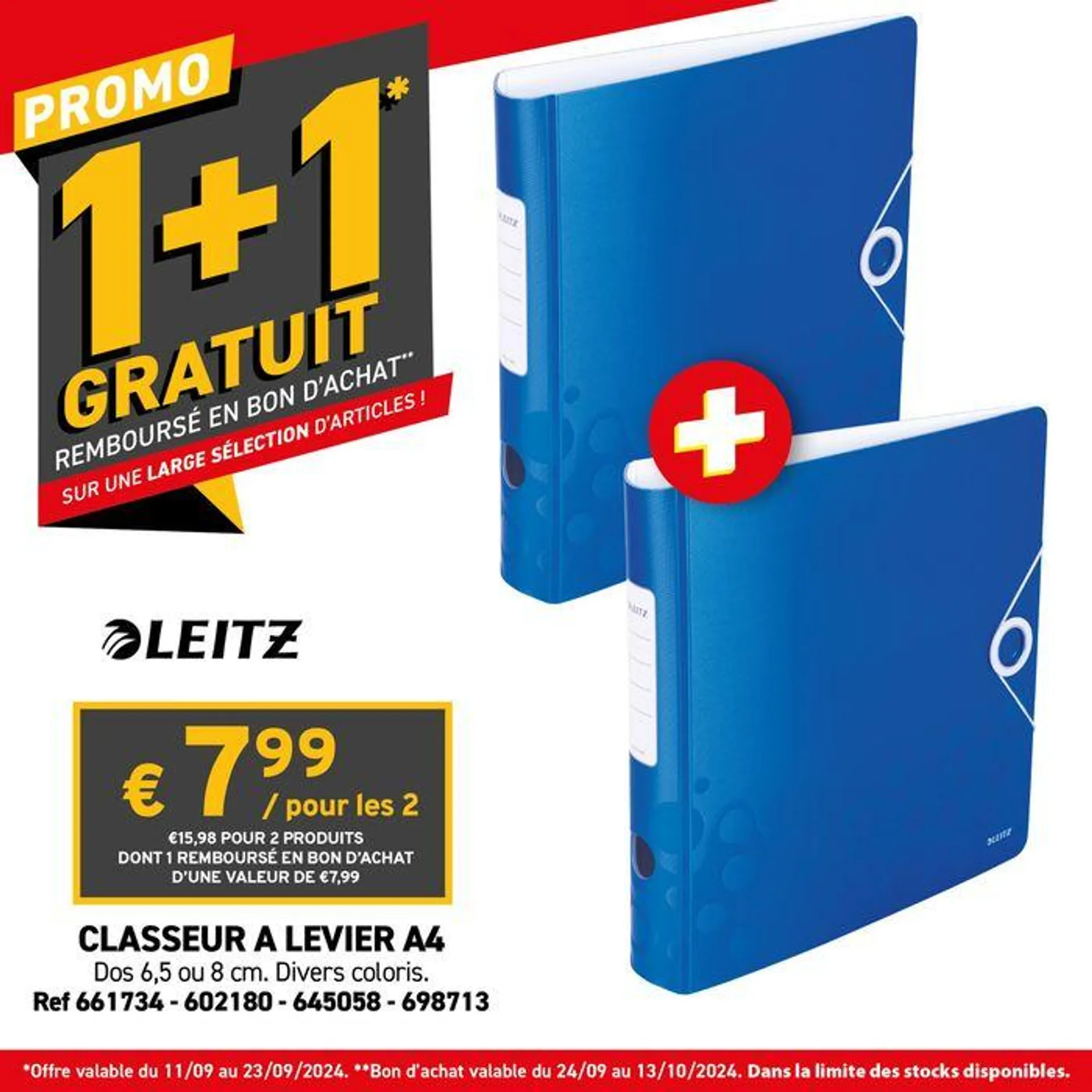 Ne manquez pas notre promo 1+1 GRATUIT ! du 24 septembre au 13 octobre 2024 - Catalogue page 9