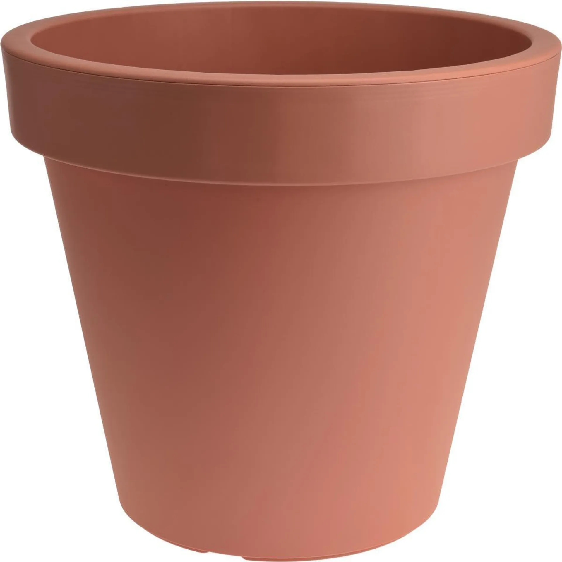 Pot de fleurs terracotta rond - Différents modèles - ø 58 x H 52 cm - Rouge terre