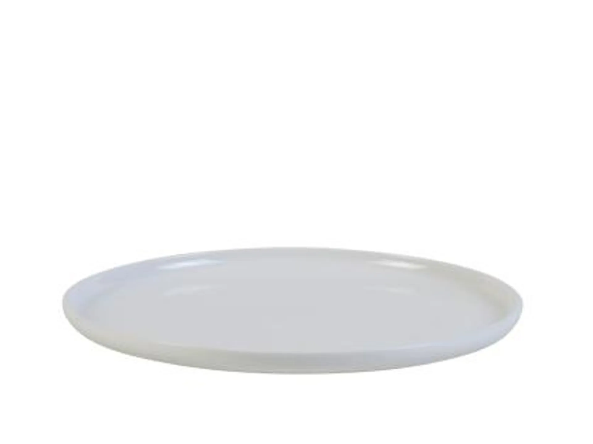 MOON Assiette plate blanc