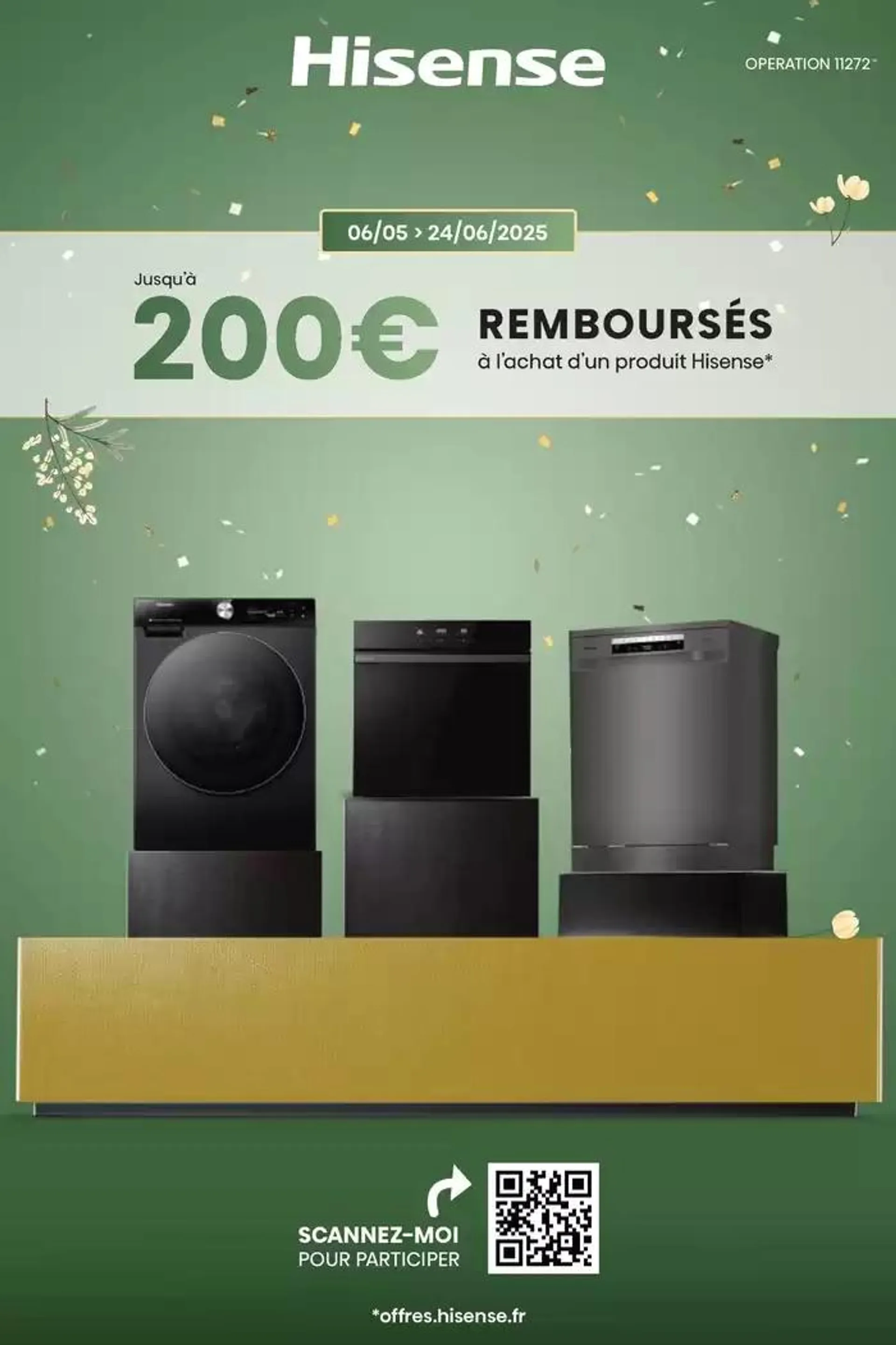 Hisense Jusquà 200€ remboursés - 1