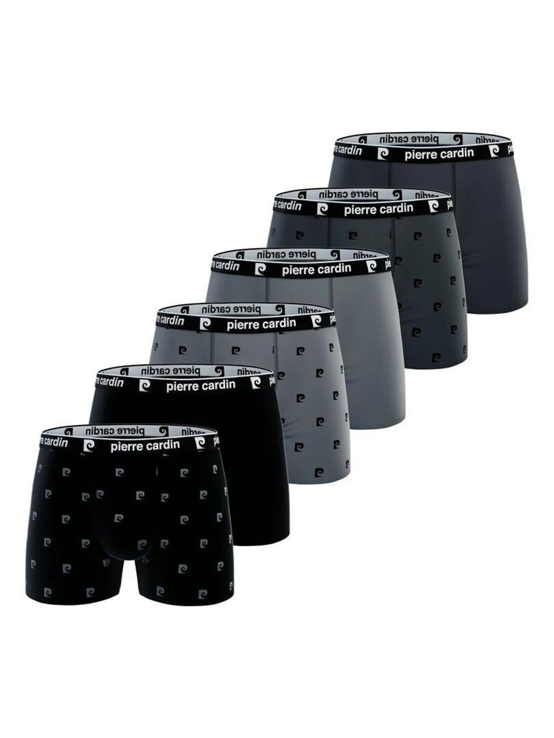 Lot de 6 boxers homme Class Pierre Cardin - Gris