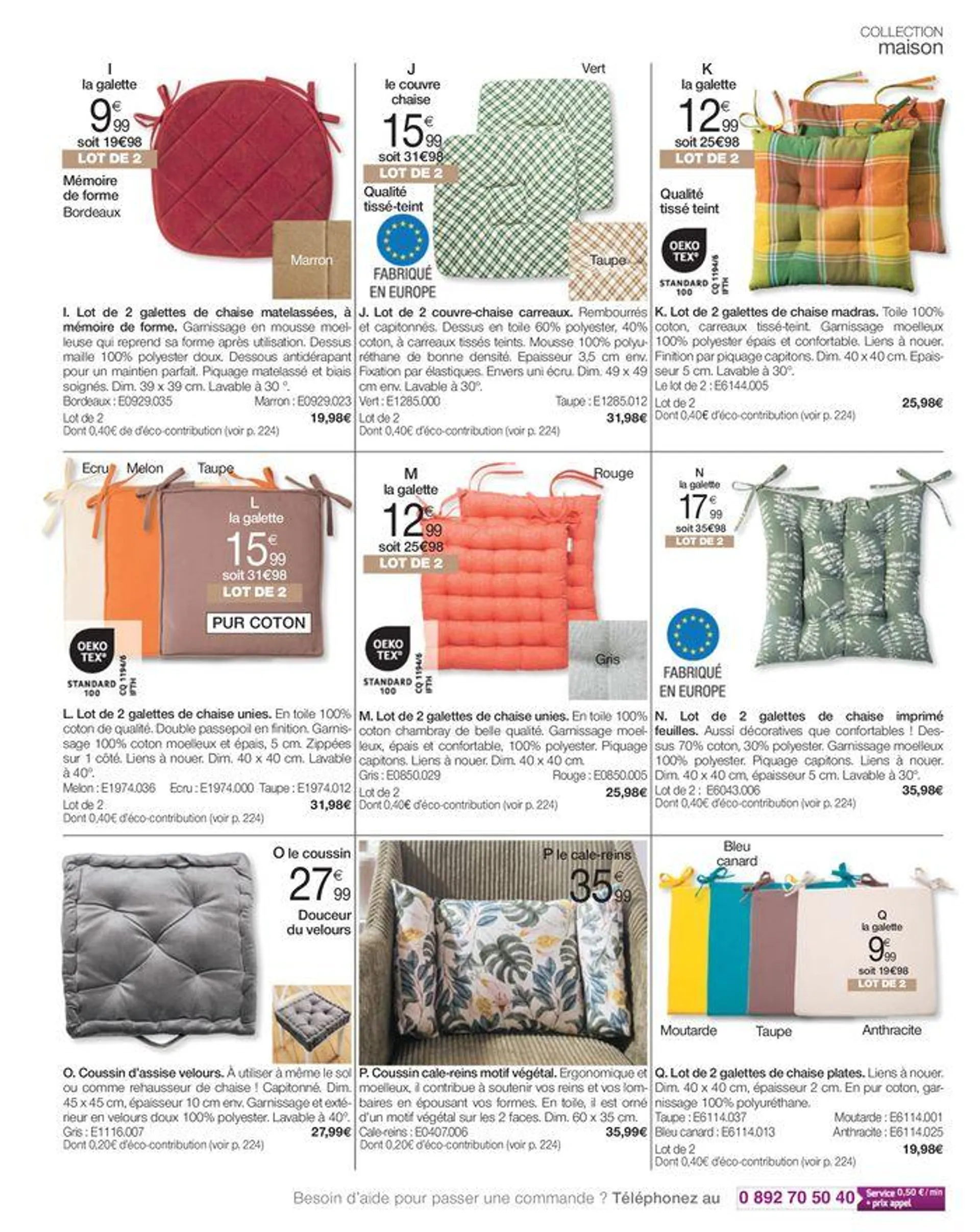 Le confort me donne du style du 10 mai au 31 octobre 2024 - Catalogue page 209