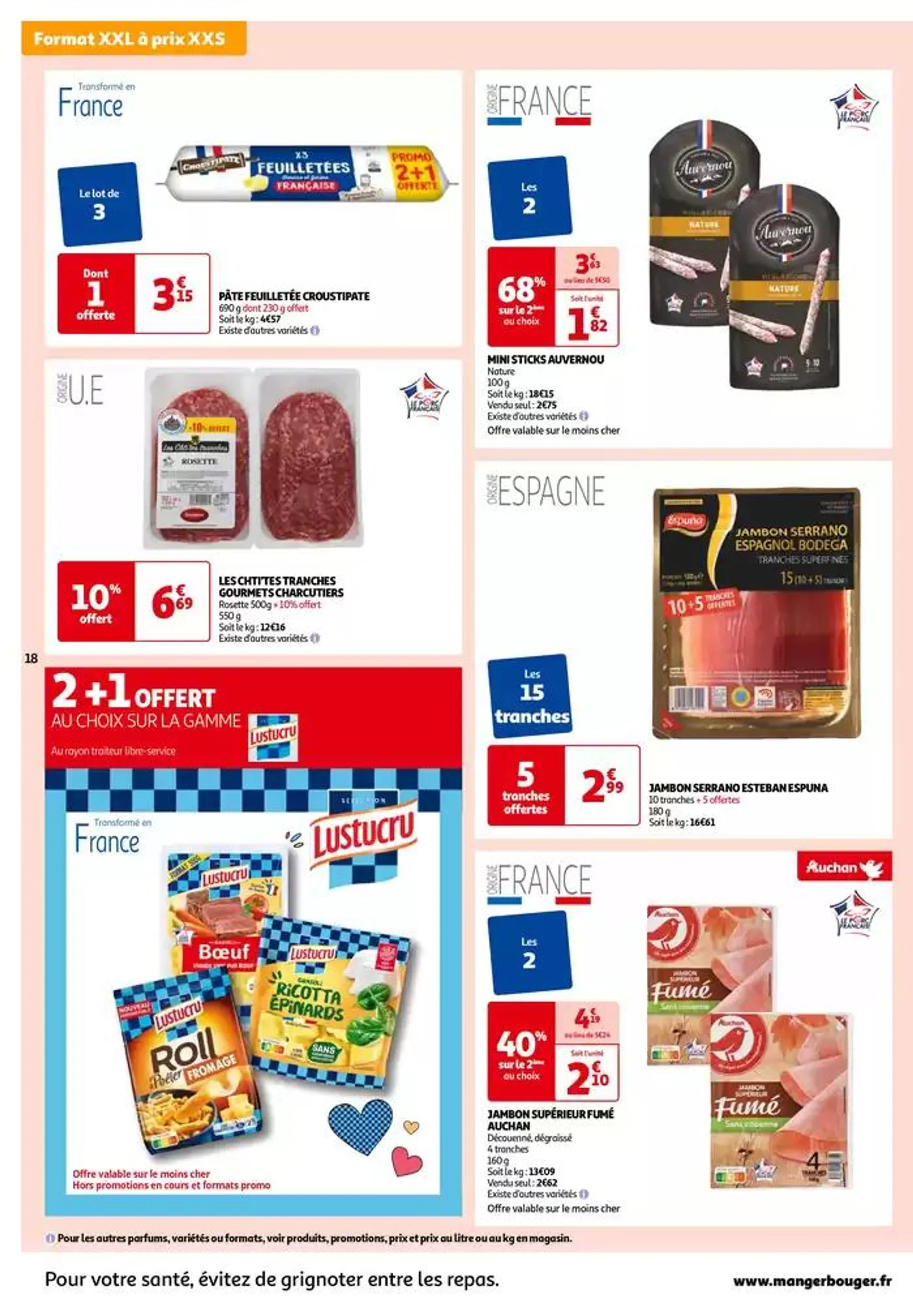 Top depart : 25 jours Auchan  du 29 octobre au 4 novembre 2024 - Catalogue page 18