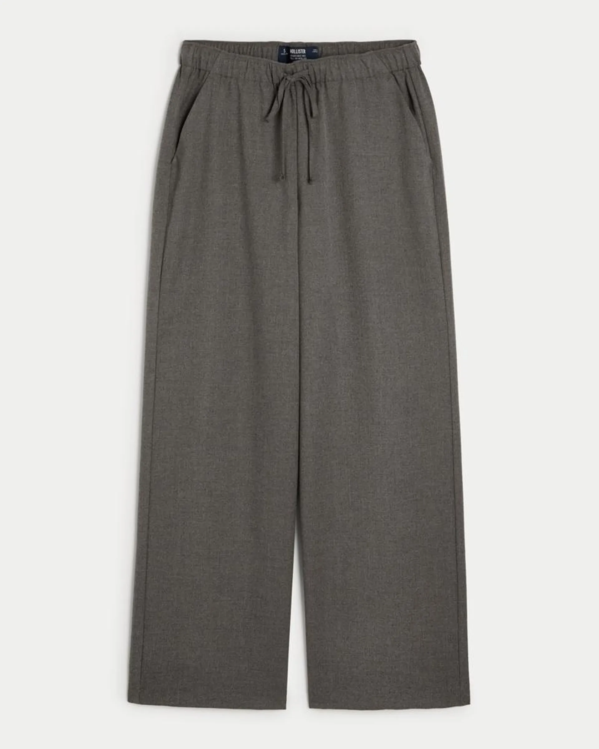 Adjustable Rise Pull-On Wide-Leg Pants