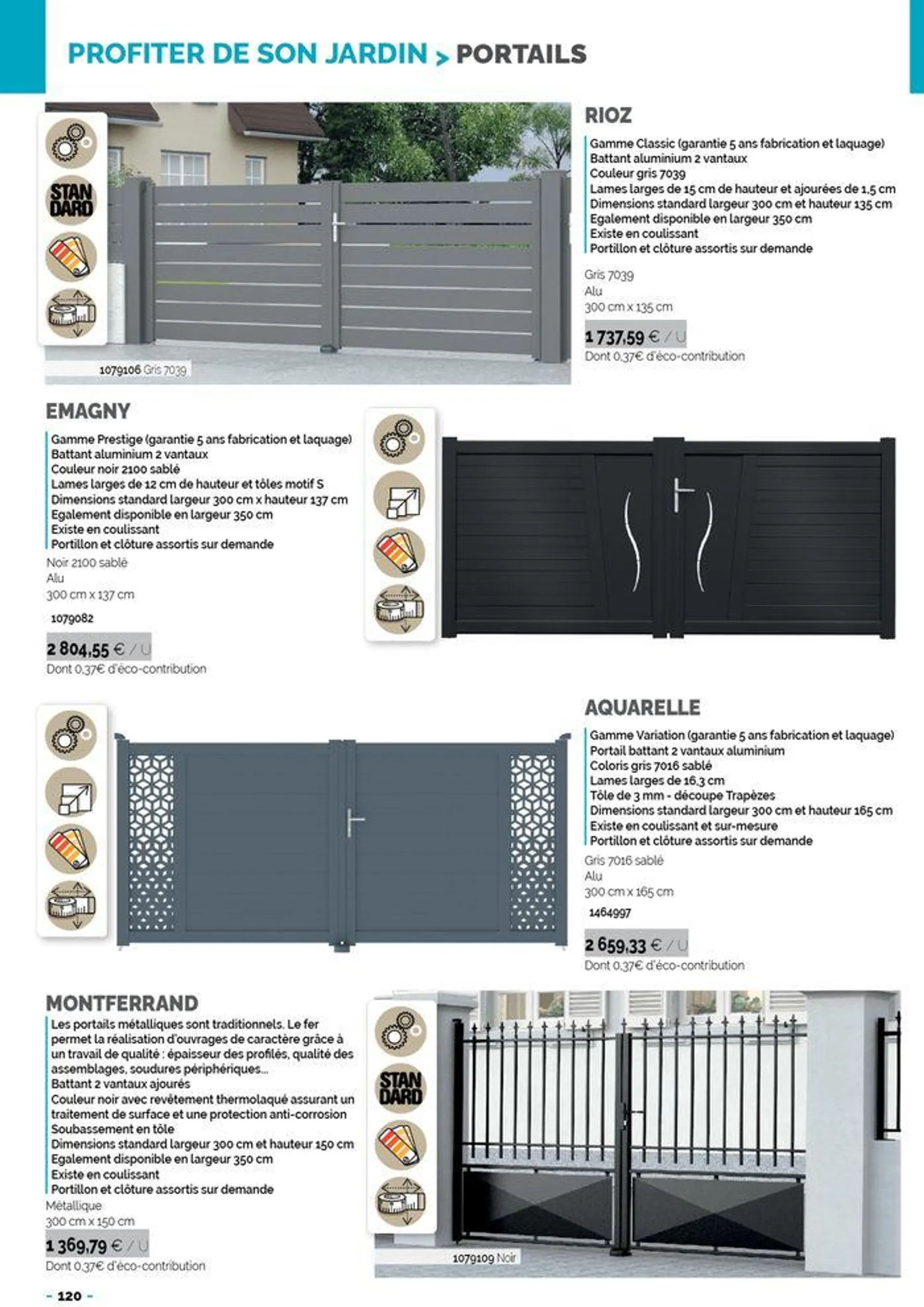 Catalogue Aménagements Extérieurs du 26 mars au 31 décembre 2024 - Catalogue page 124