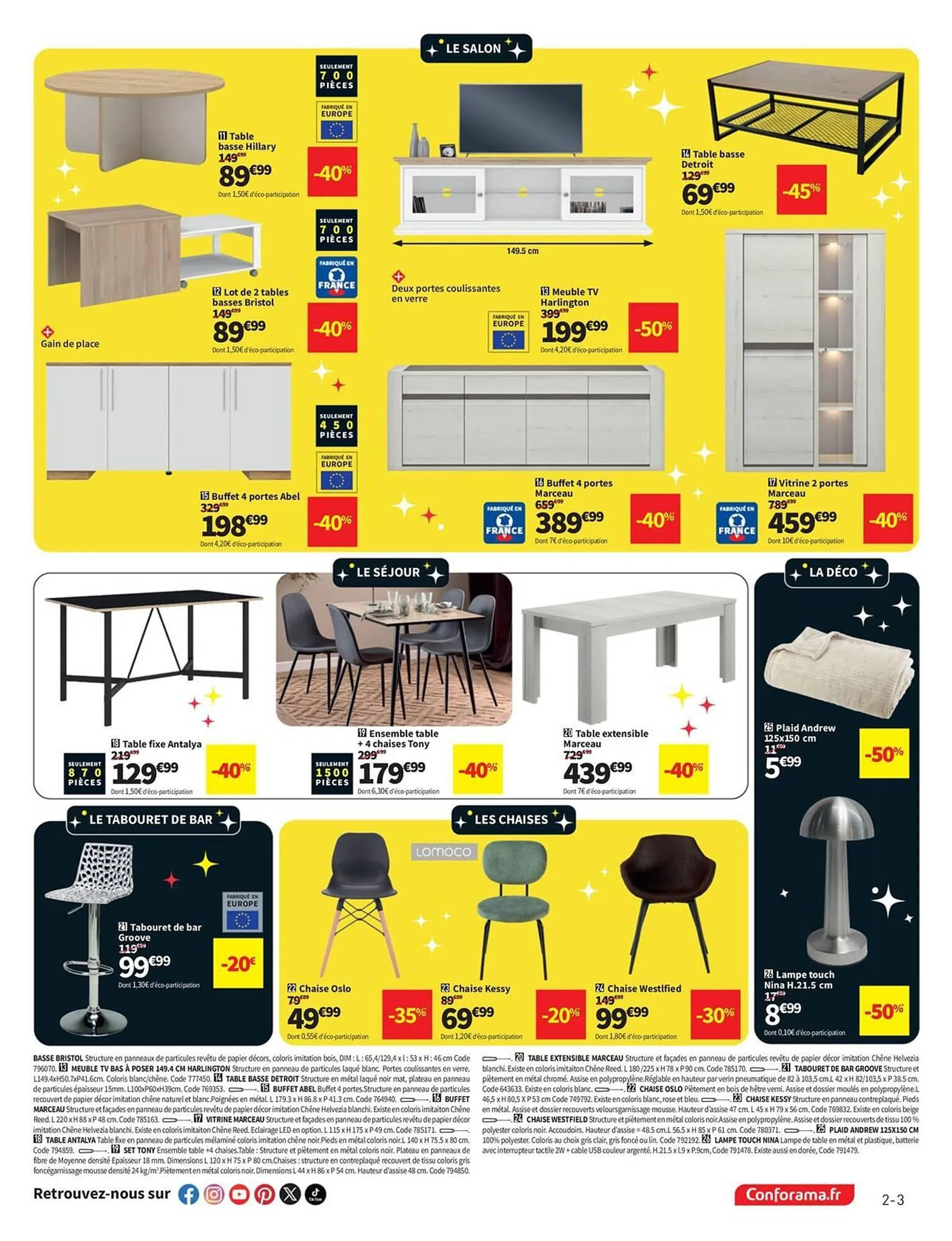 Catalogue Conforama du 19 novembre au 2 décembre 2024 - Catalogue page 3