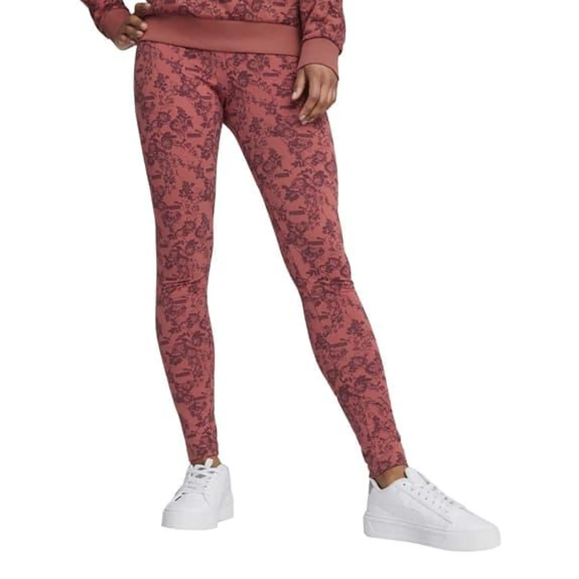 Legging Puma Floral Vibes rose noir femme