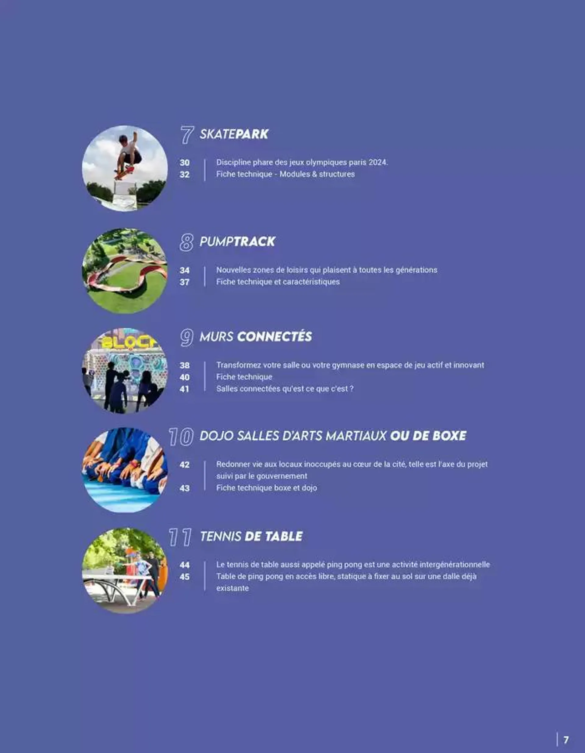 Équipements sportifs de proximité pour la préparation aux JO 2024 du 15 octobre au 31 décembre 2024 - Catalogue page 7