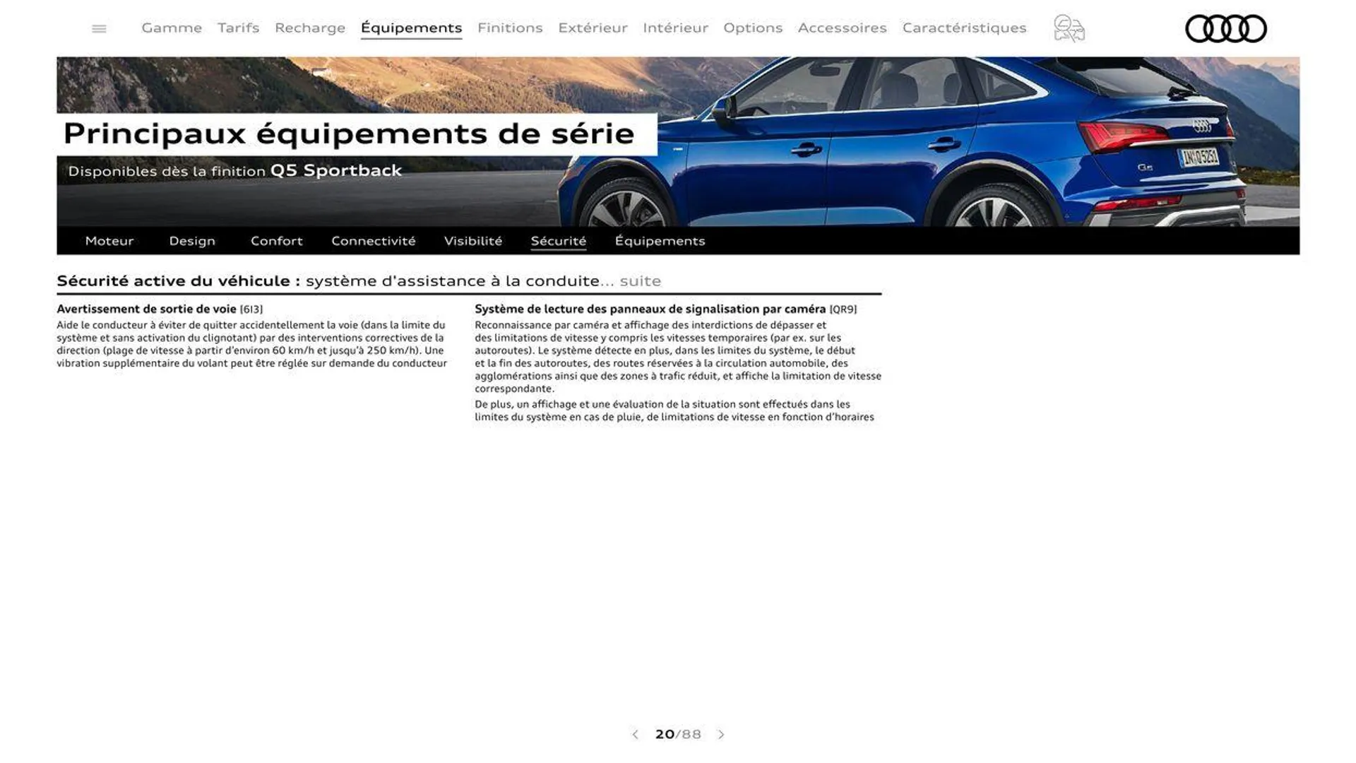 Audi Q5 du 20 août au 31 décembre 2024 - Catalogue page 20