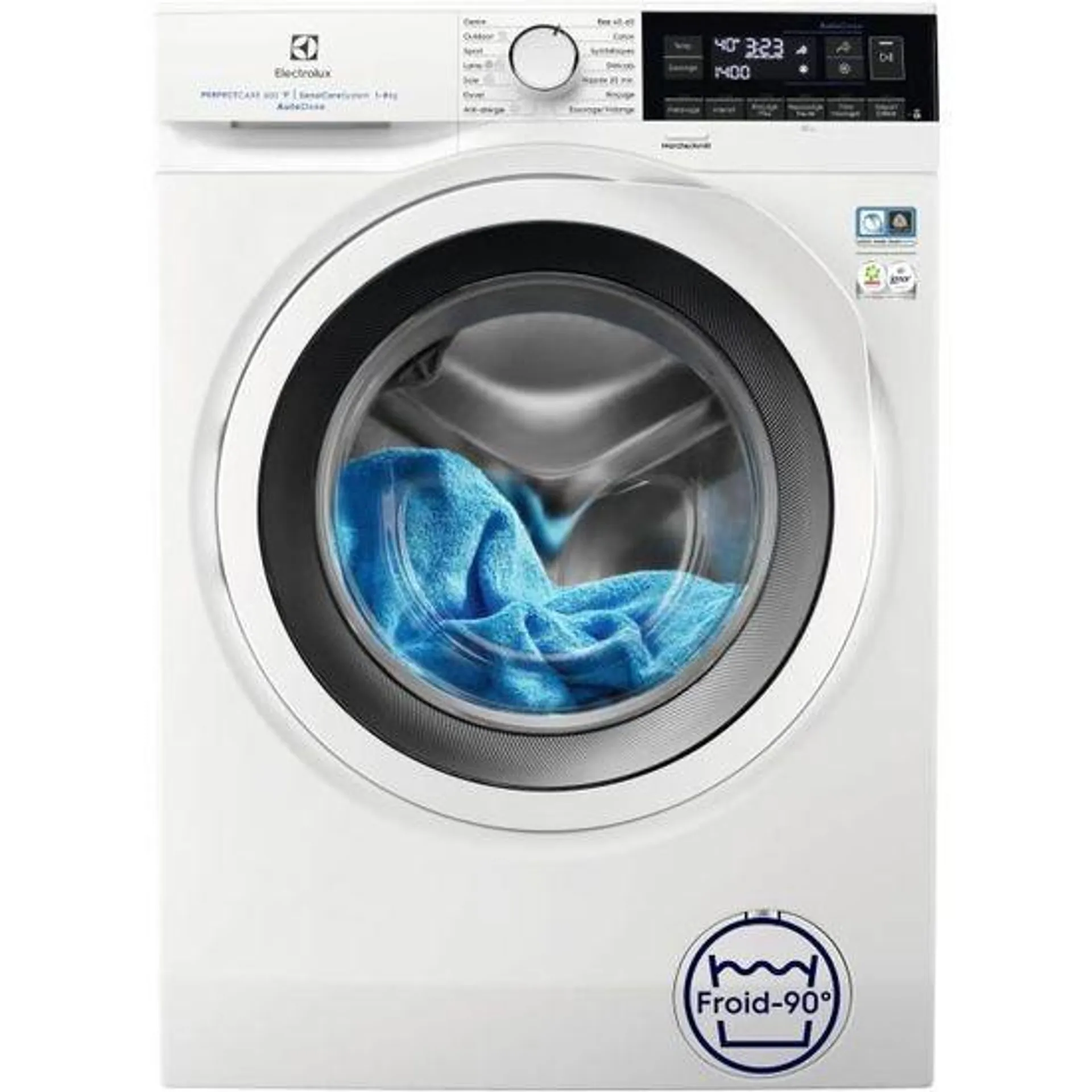 Lave-linge hublot XXL Wifi ELECTROLUX EW6F1408OR - 8 kg - Induction - Dosage Auto - 1400 trs/min - Blanc